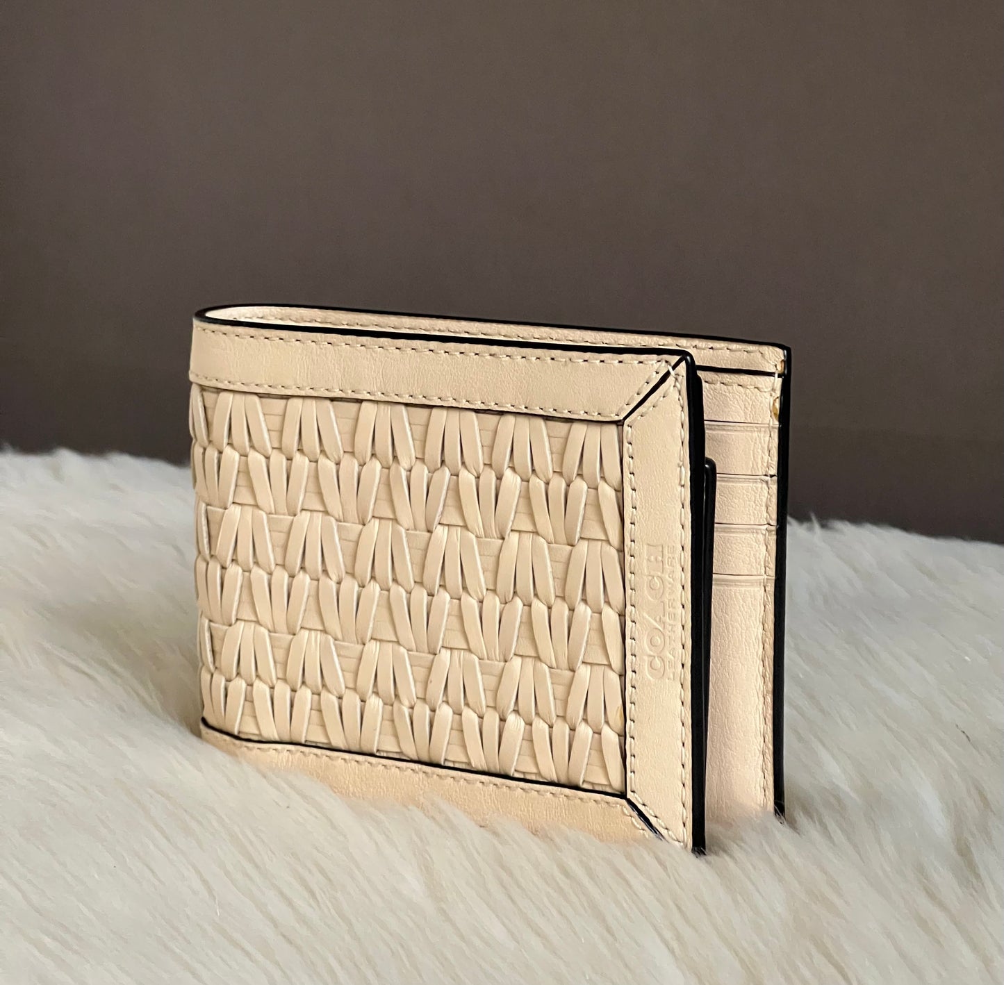 Coach 3-in-1 Wallet with Weaving