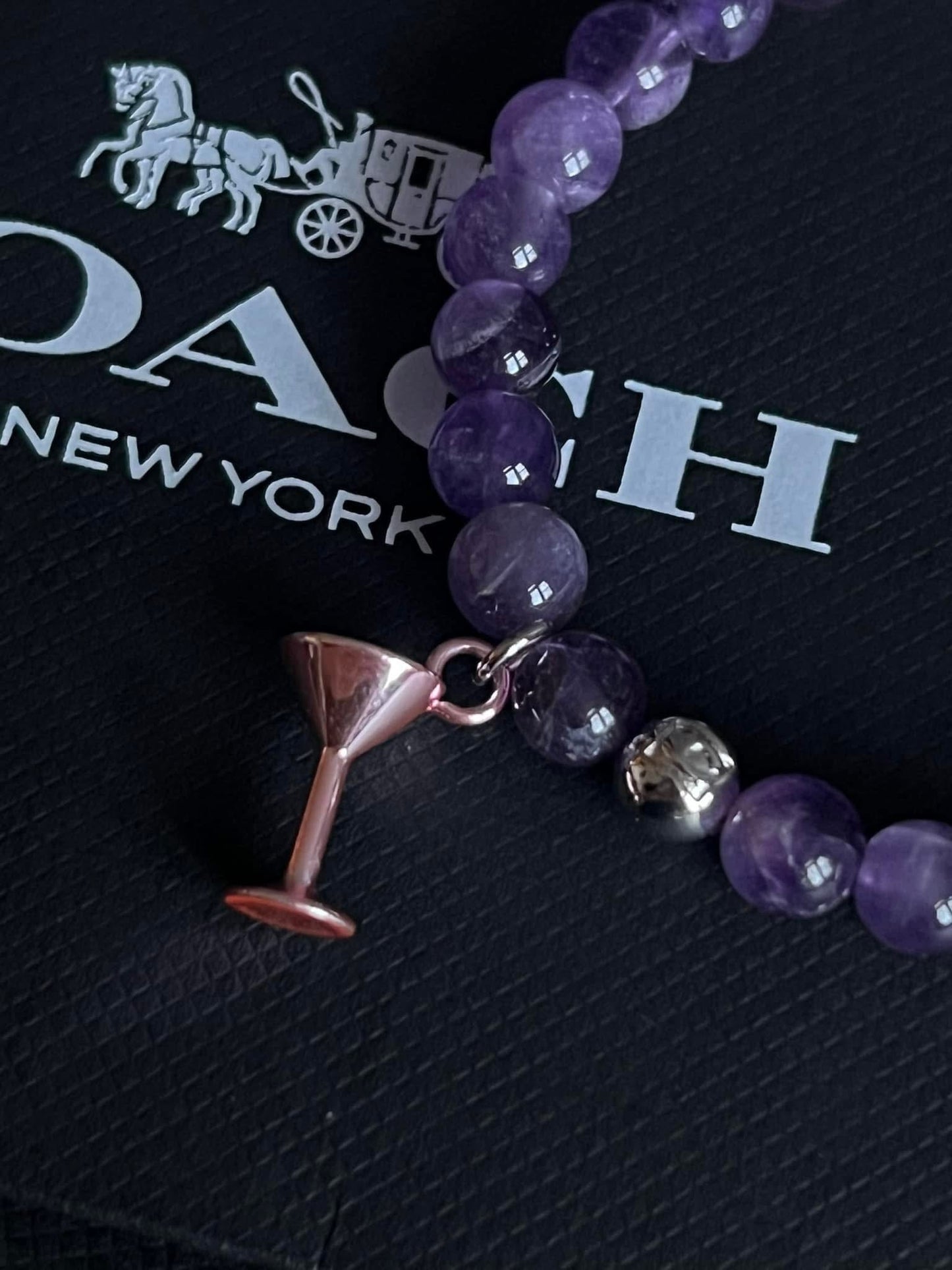 Coach Charm Bead Bracelet