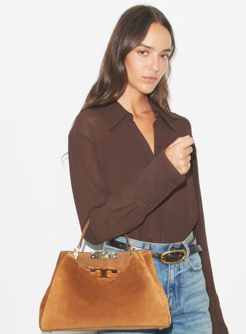 Tory Burch Eleanor Suede Satchel