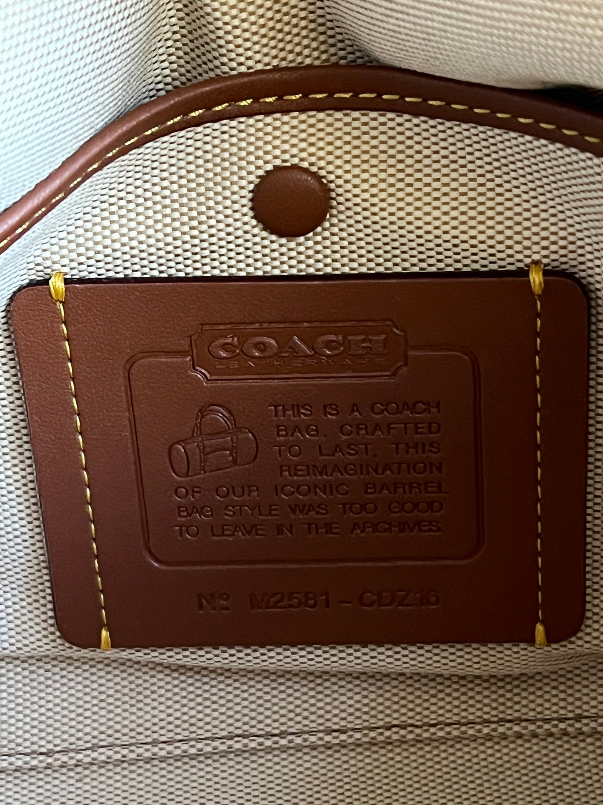 Coach Kisslock Barrel Bag