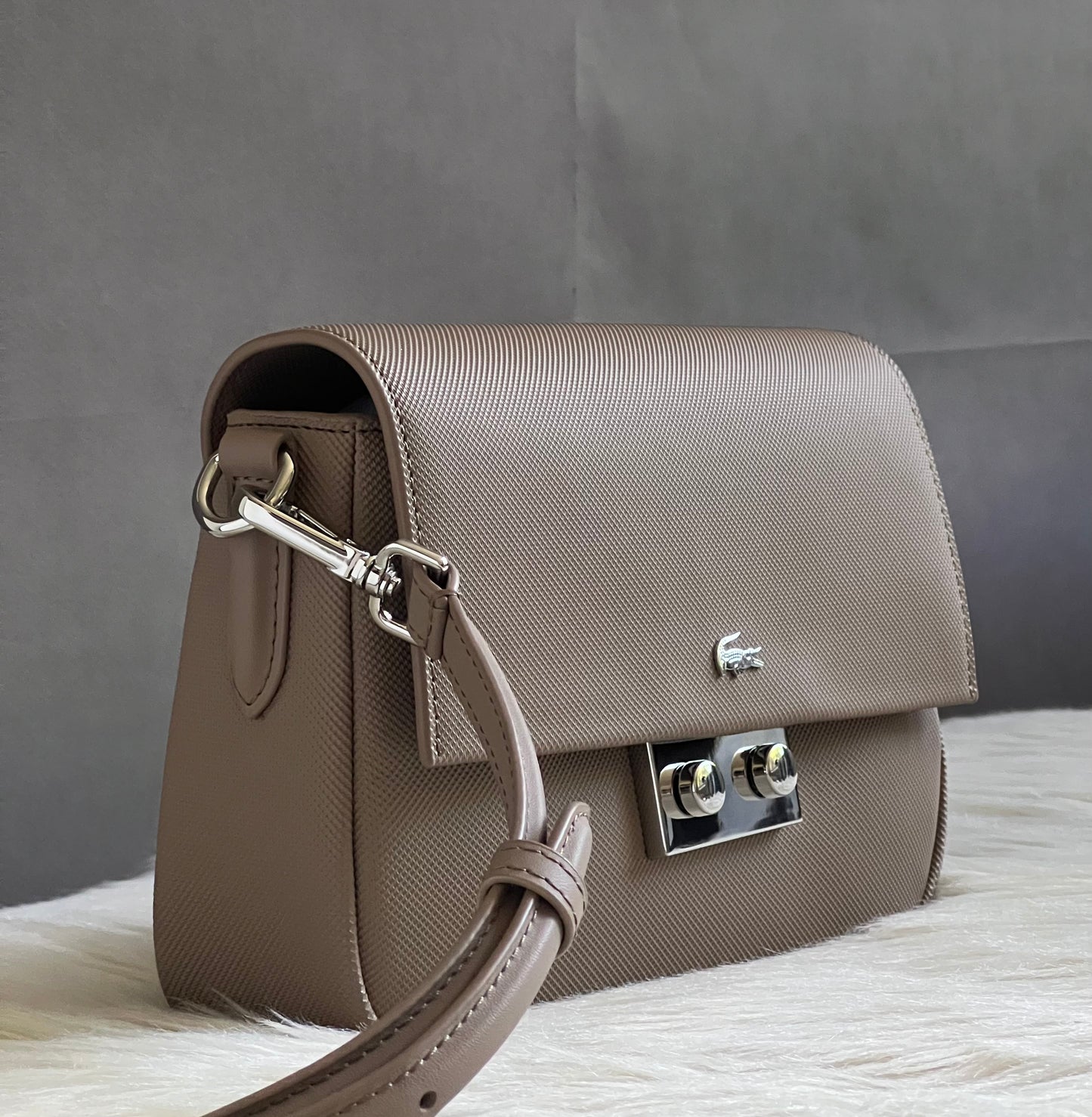 Lacoste Women's Flap Close Shoulder Bag
