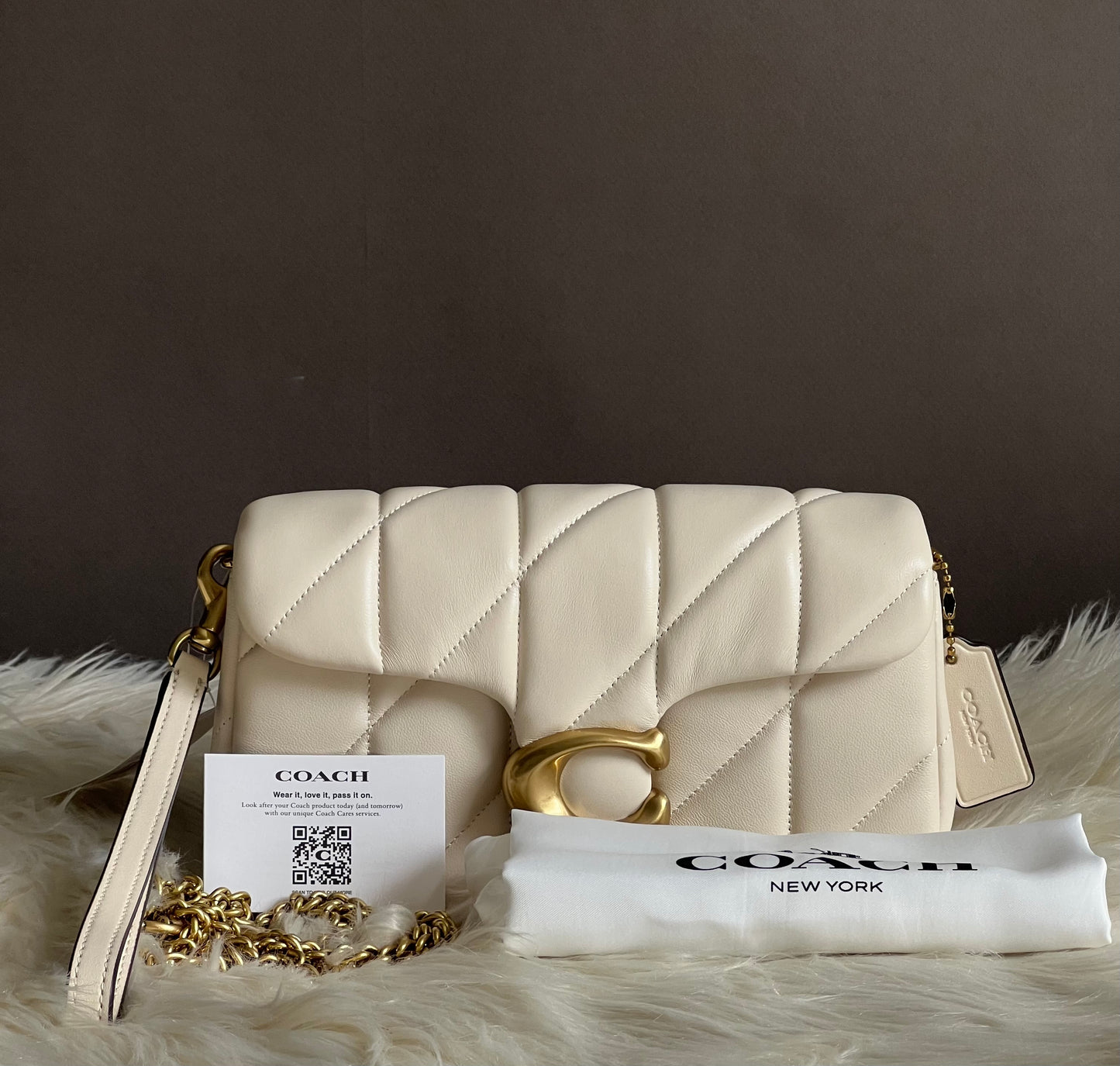 Coach Tabby Chain Crossbody Bag 19 with Quilting