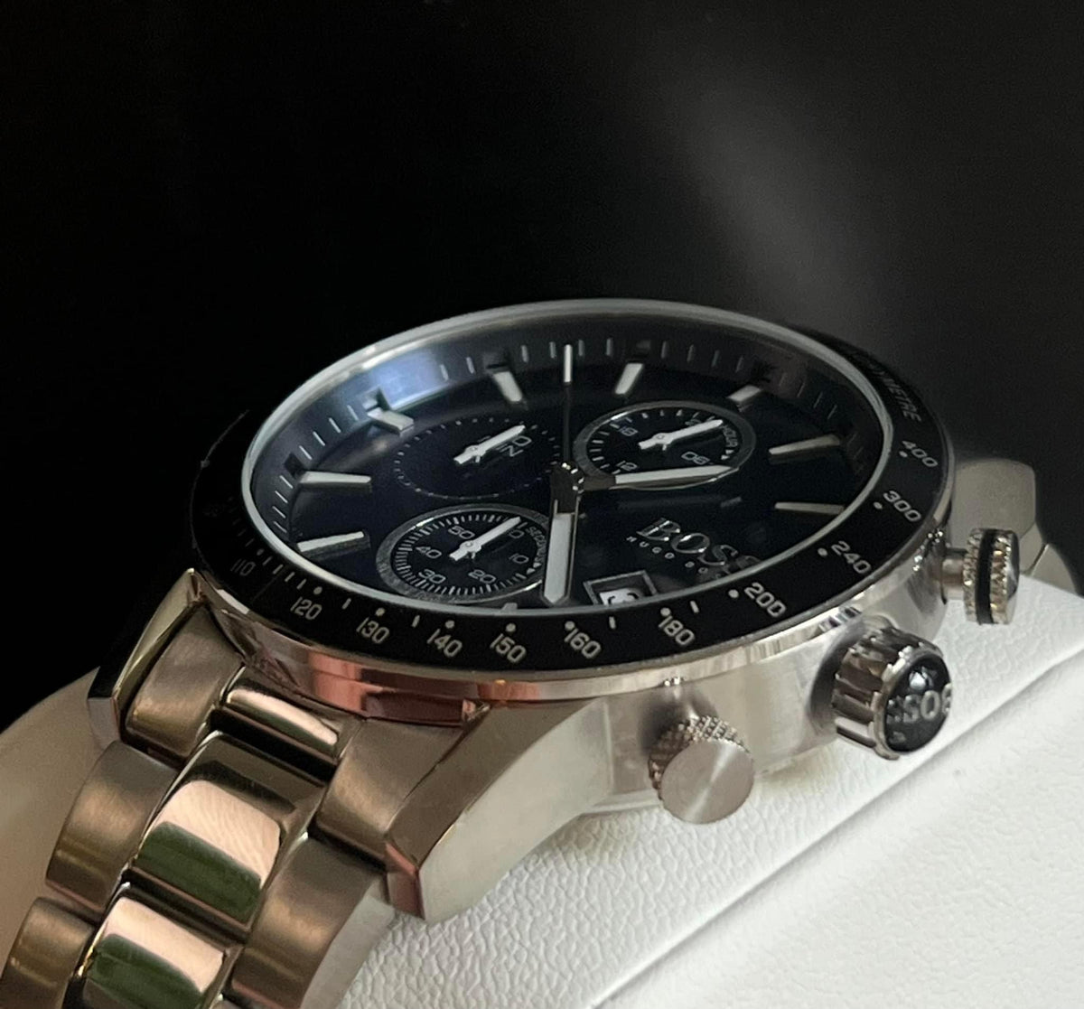 Hugo Boss Men’s Rafale Blue Dial Chronograph Watch – Club de Mode