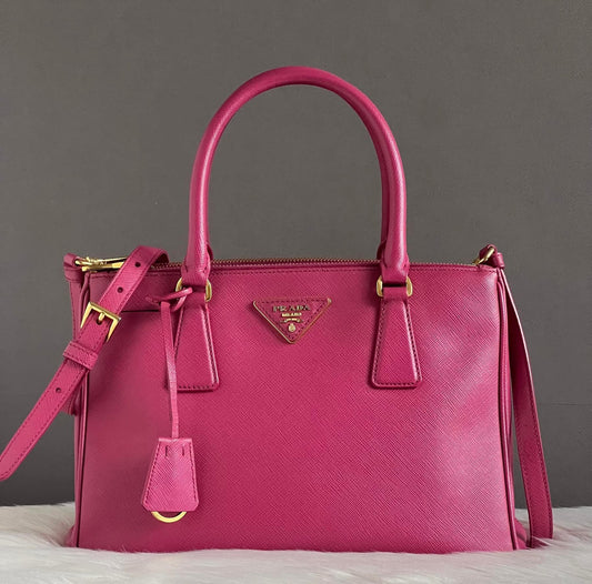 Prada Saffiano Lux Medium Galleria Zip Tote