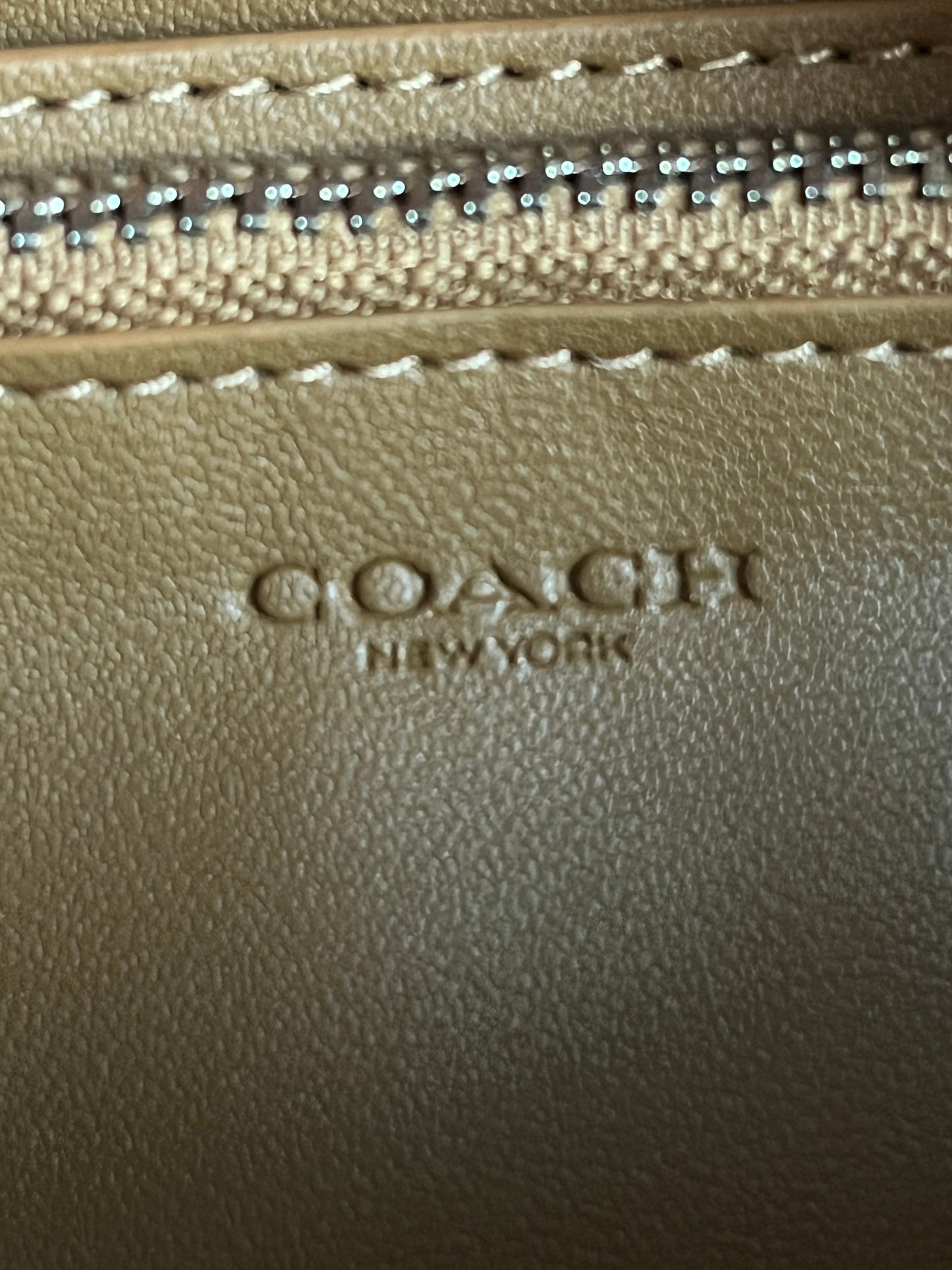 Coach Pebble Leather Zip Around Wallet