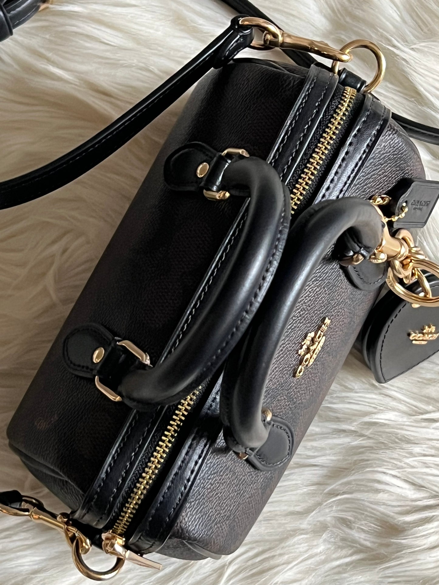 Coach Mini Rowan Crossbody Bag in Signature Canvas Gift Set