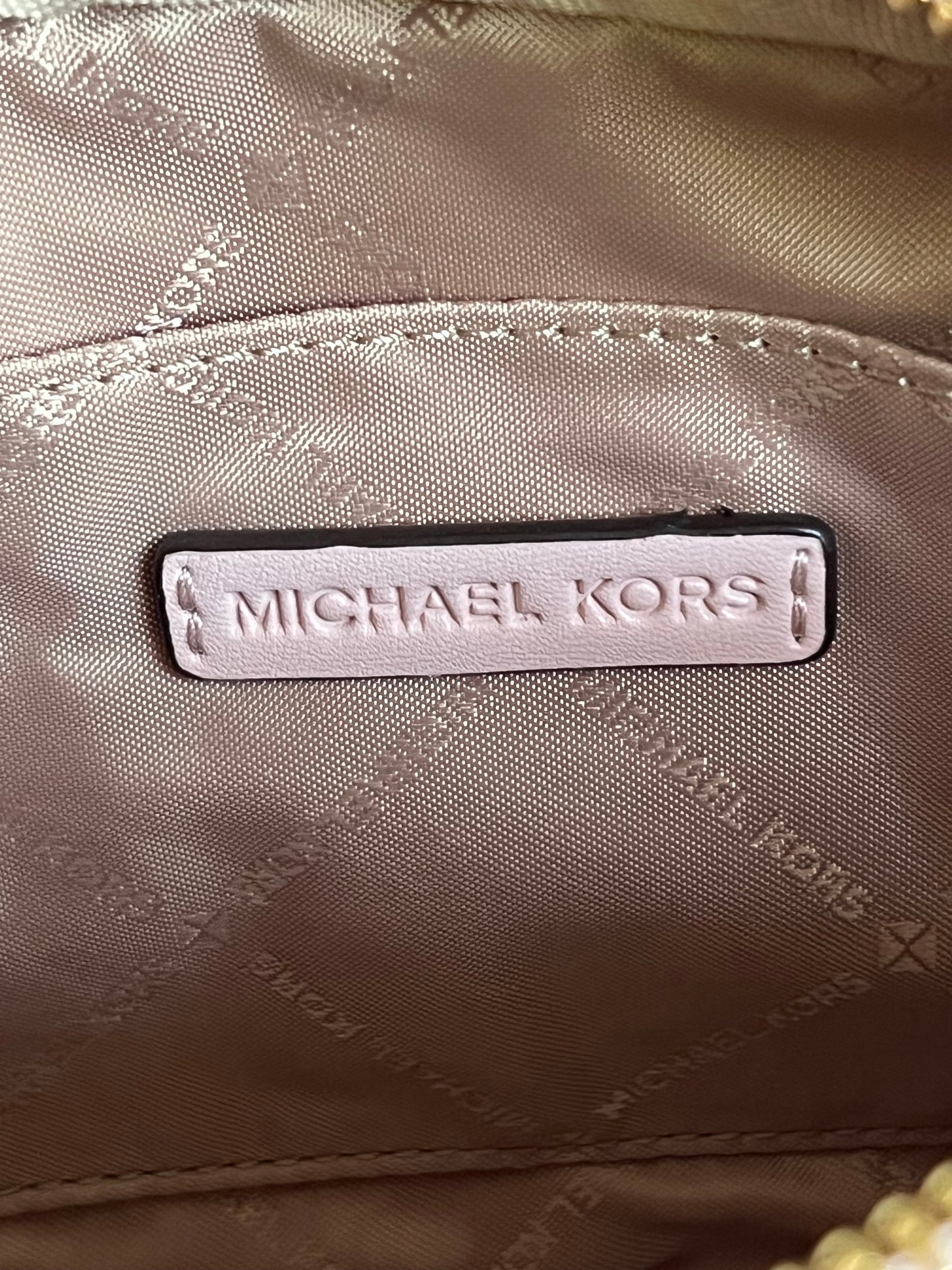 Michael Kors Jet Set Small Signature Logo Camera Crossbody Bag