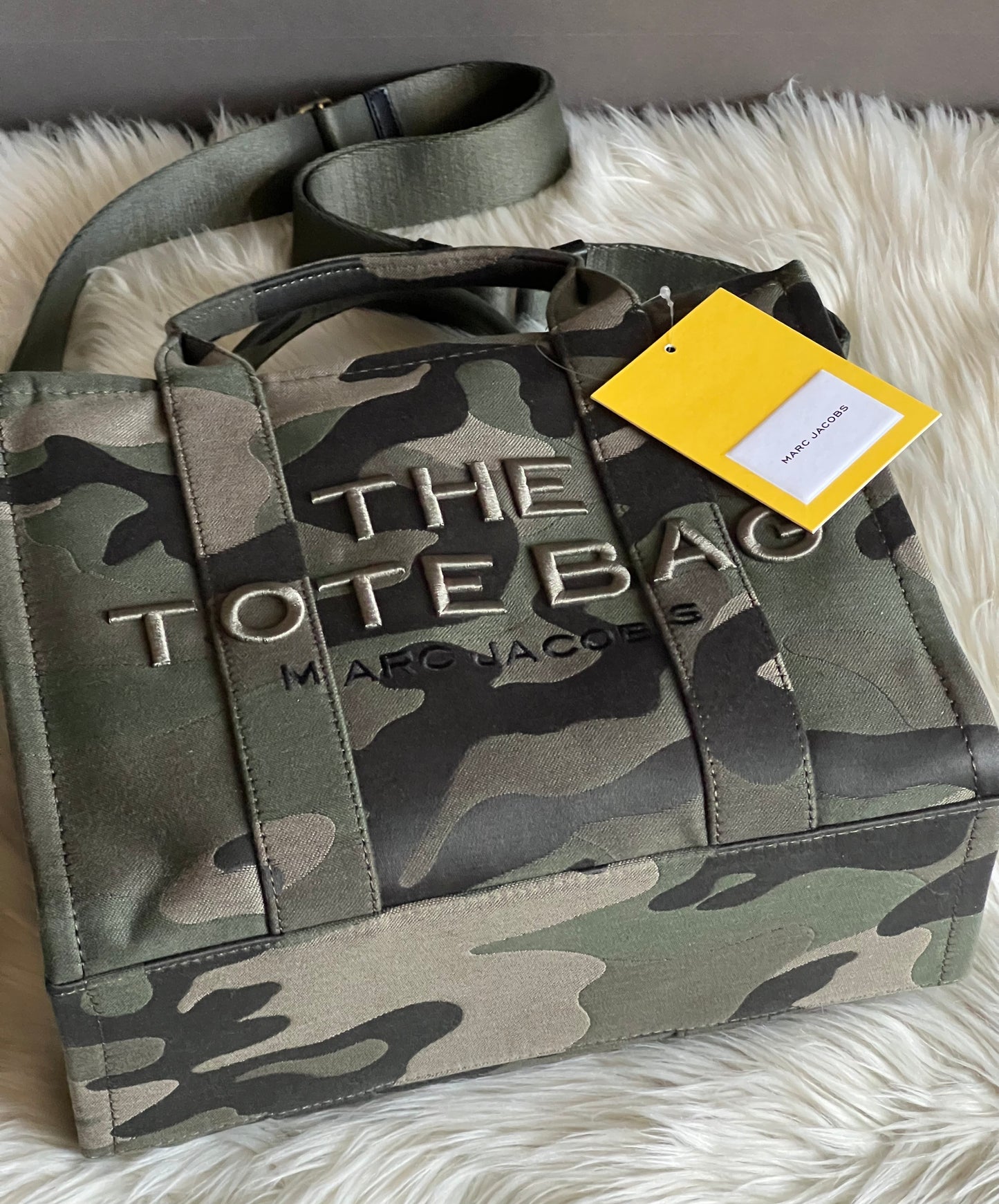 Marc Jacobs The Camo Jacquard Medium Tote Bag