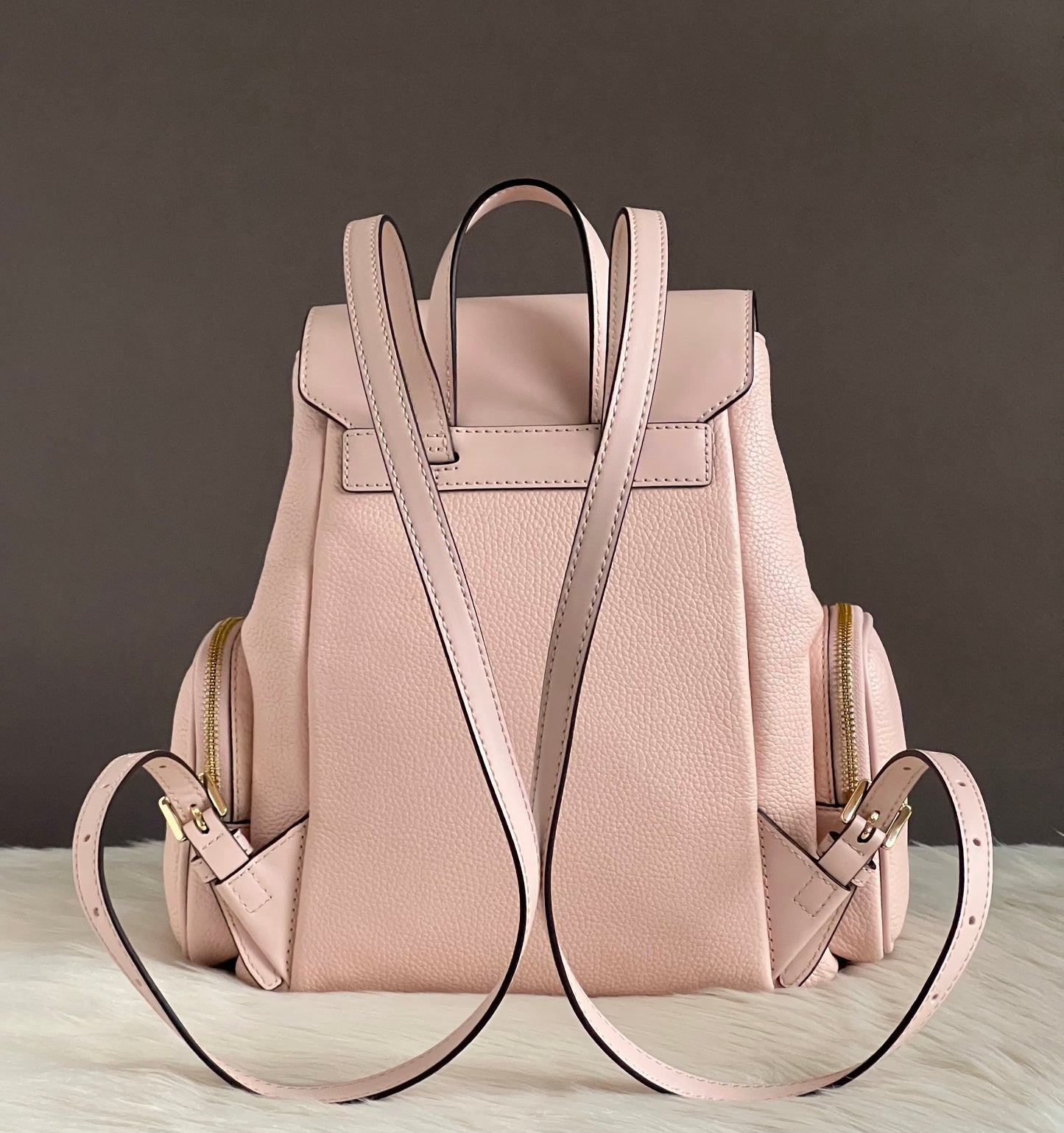 Michael Kors Jet Set Medium Pebbled Leather Backpack