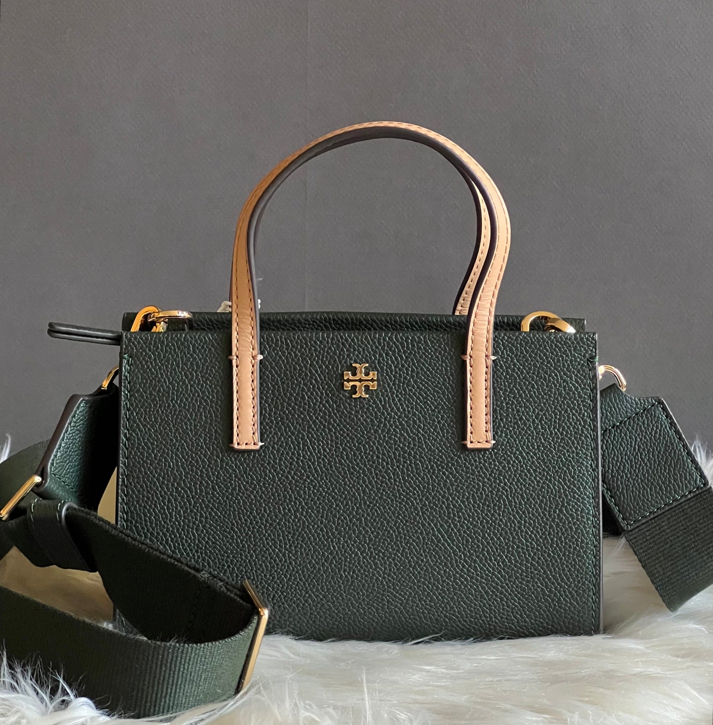 Tory Burch Blake Mixed Material Mini Tote
