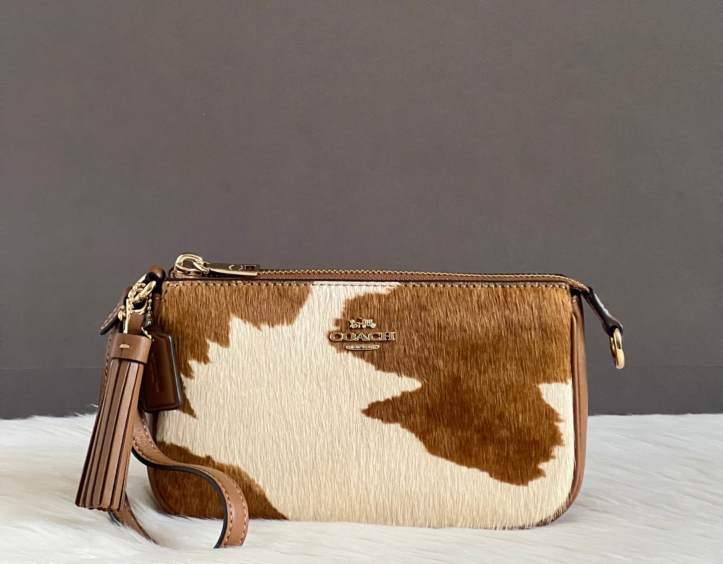 Coach Nolita 19 in Haircalf with Cow Print