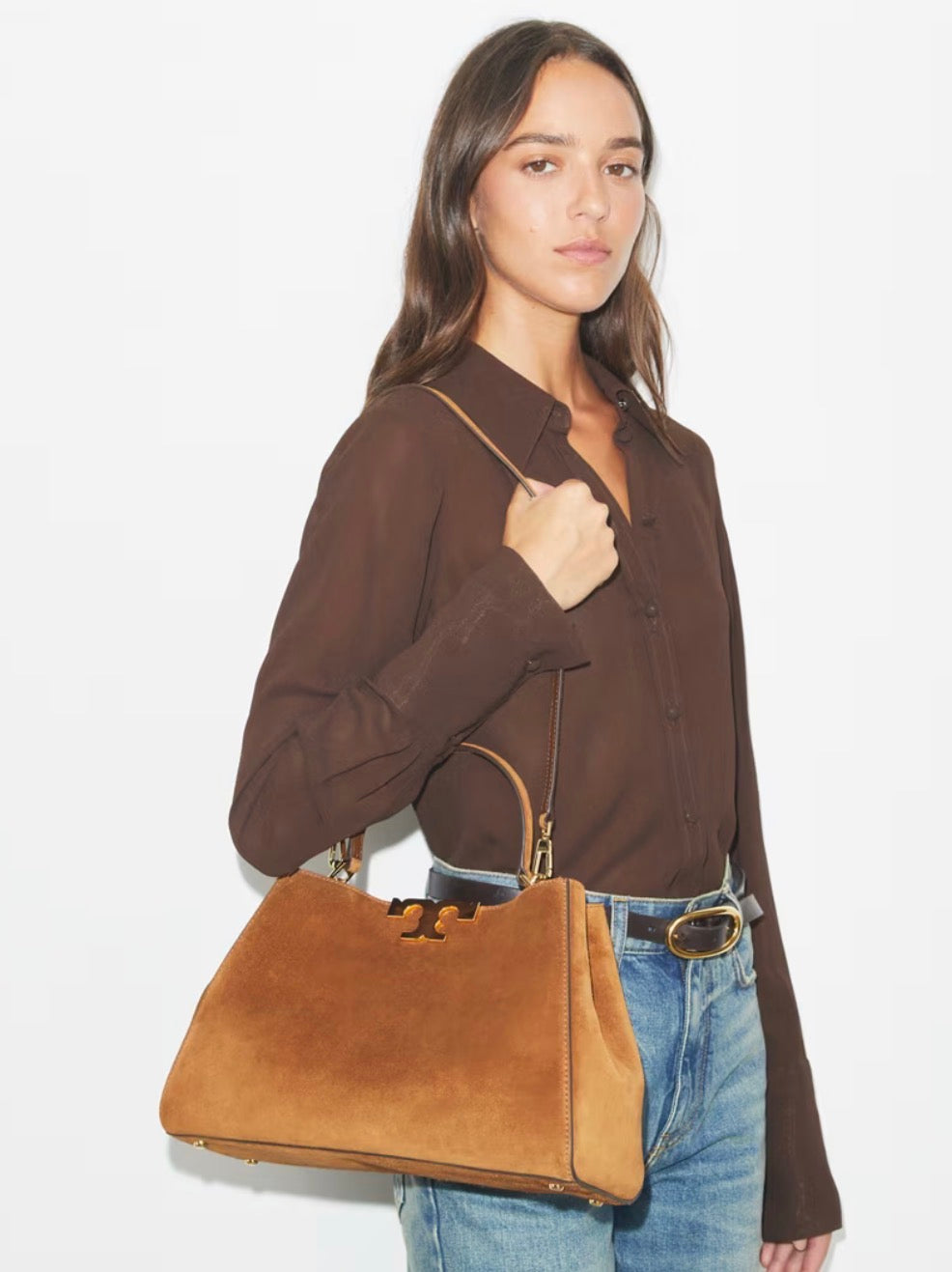 Tory Burch Eleanor Suede Satchel