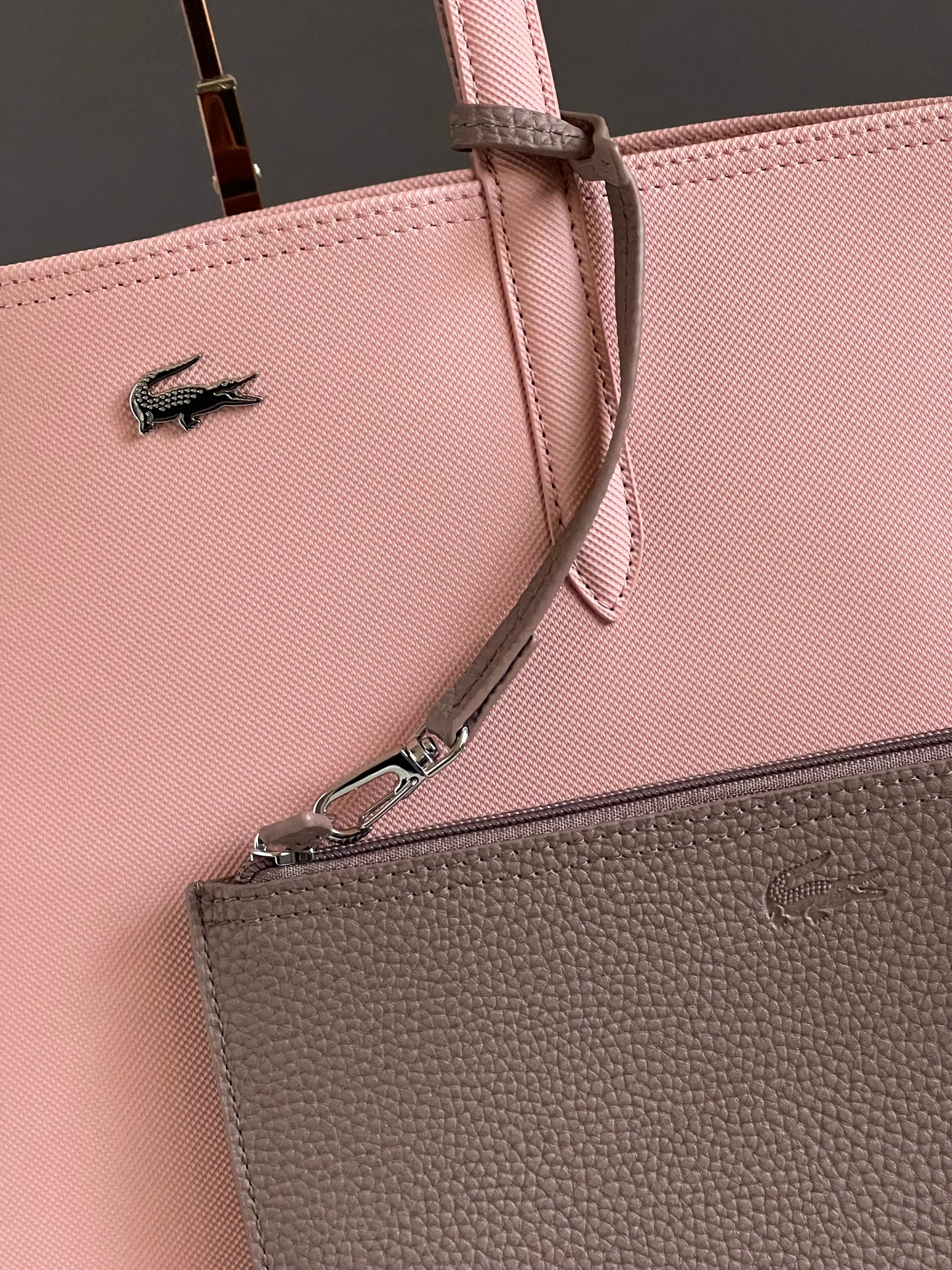 Lacoste Women’s Anna Reversible Tote with Pouch