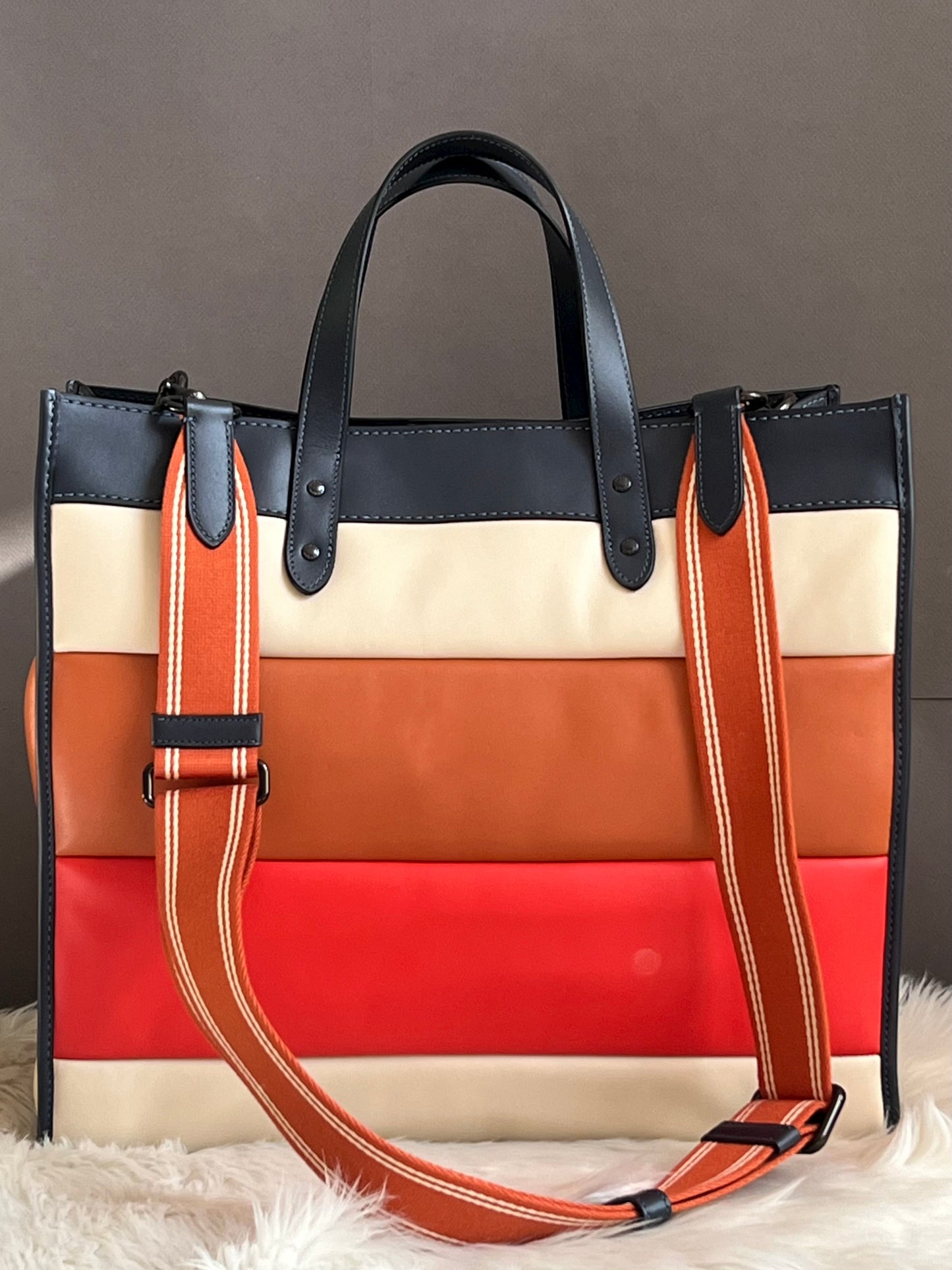 Coach Field Tote 40 with Pieced Quilting