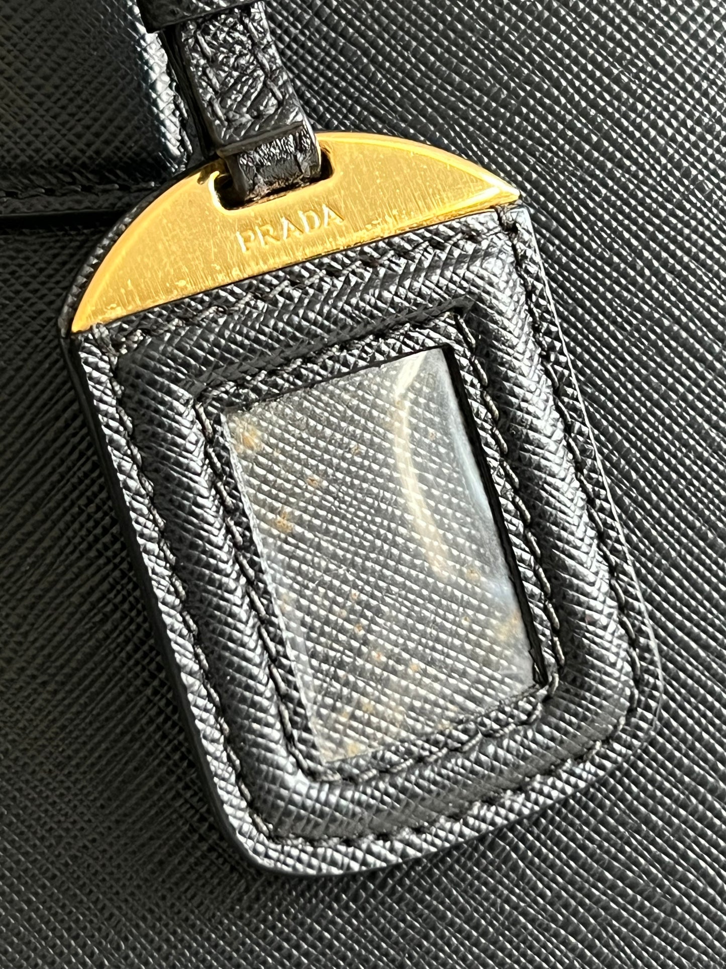 Prada Saffiano Large Dome Tote Bag