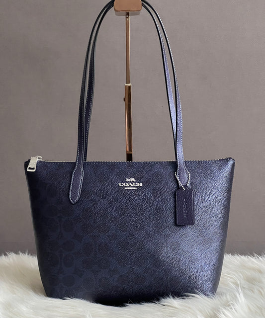Coach Fiona Zip Tote Bag in Signature Canvas