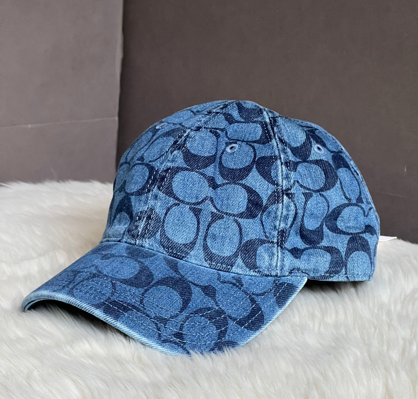Coach Signature Denim Cap