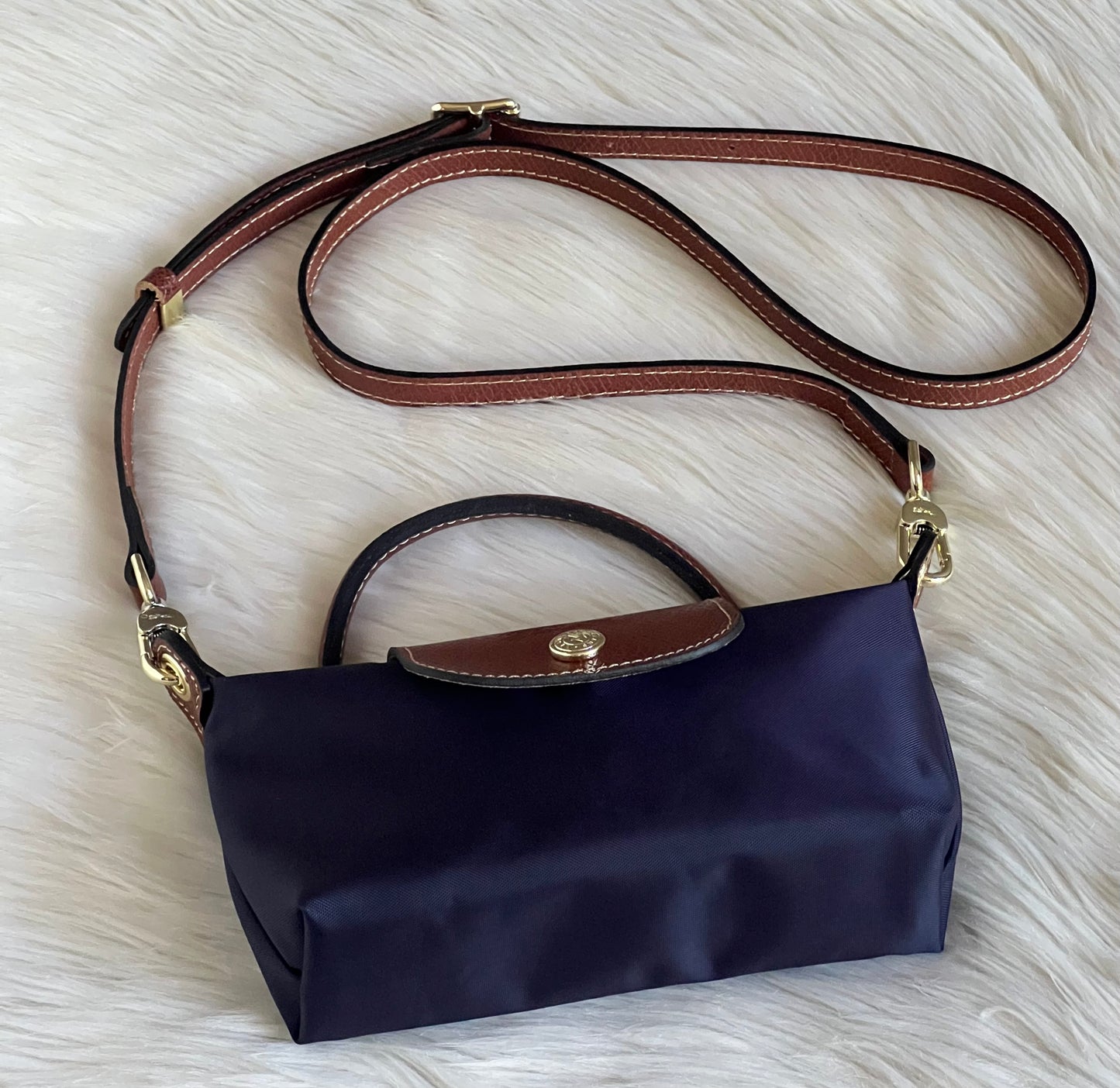 Longchamp XS Le Pliage Original Pouch with Strap