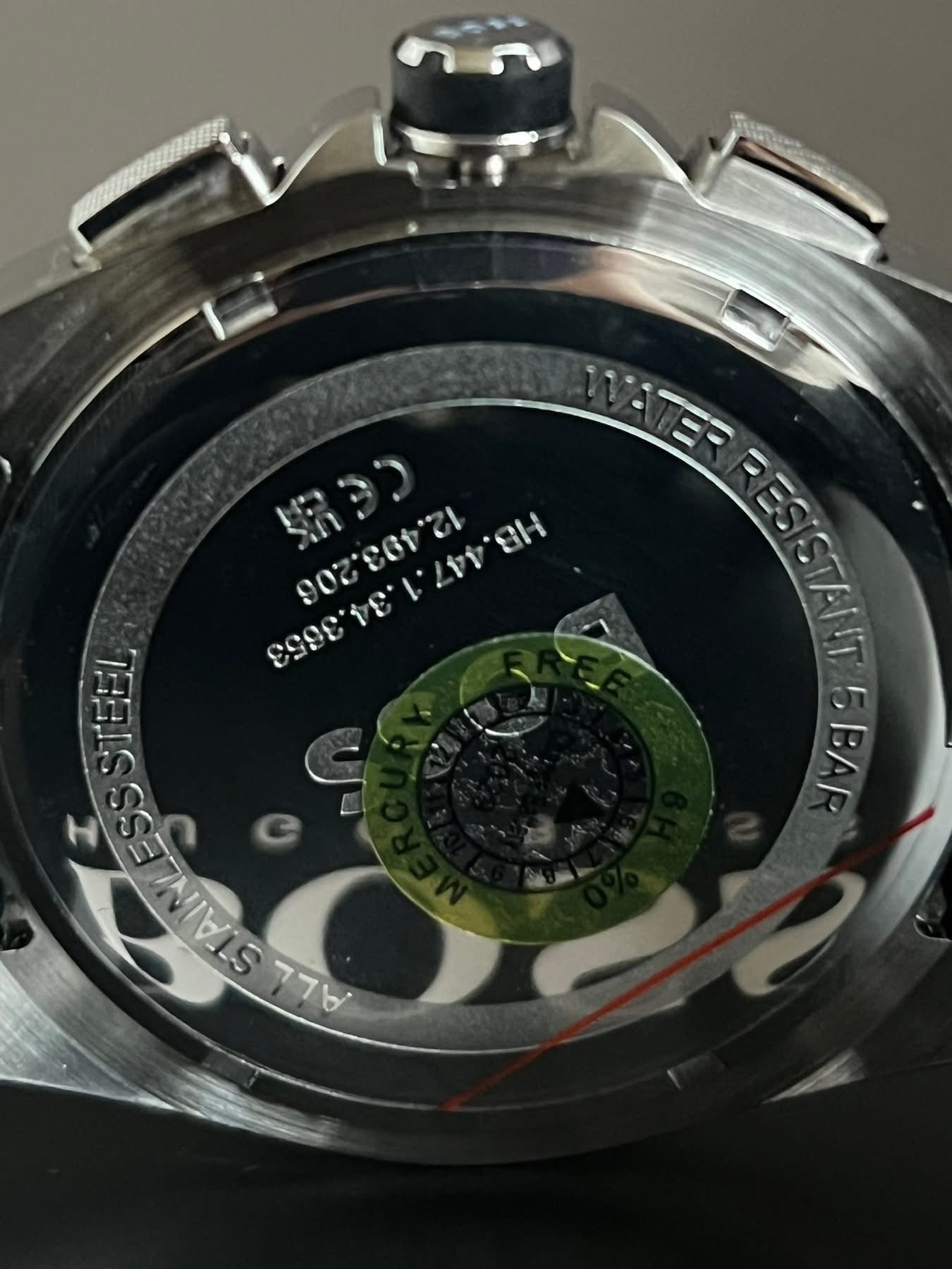 Hugo Boss Men’s Volane Black Silicone Chronograph Watch