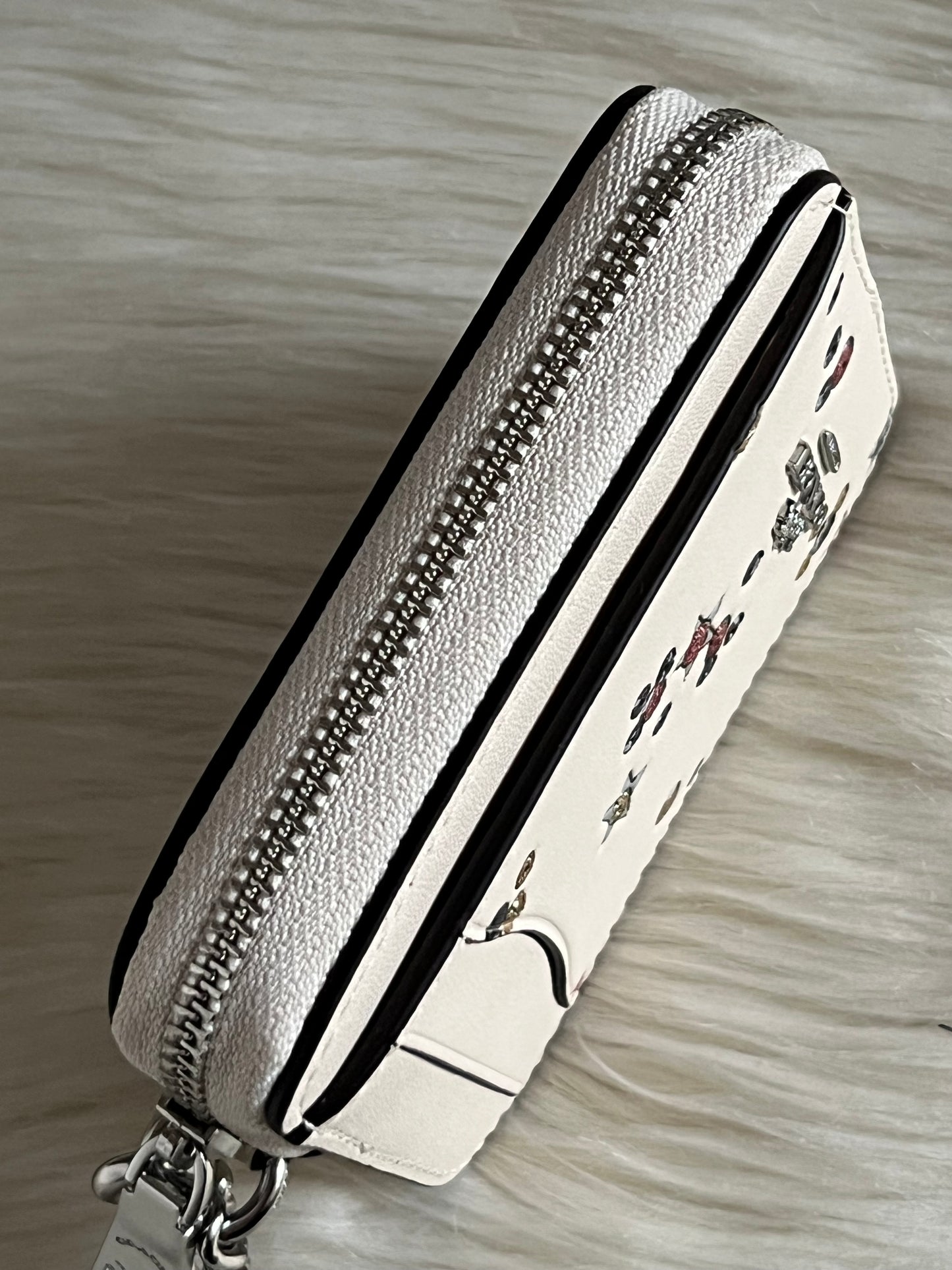 Coach Zip Card Case In Star Print