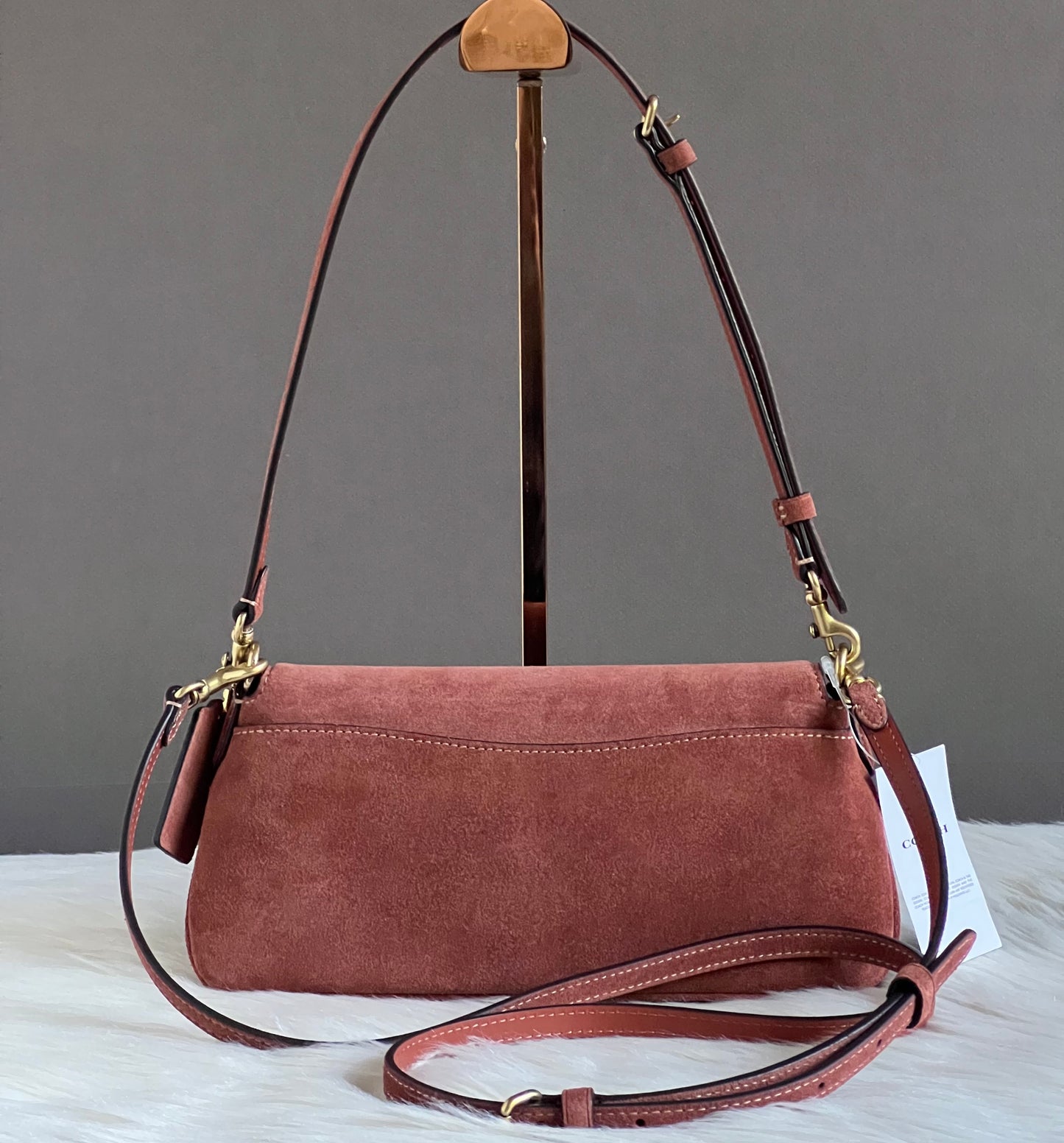 Coach Suede Jet Shoulder Bag