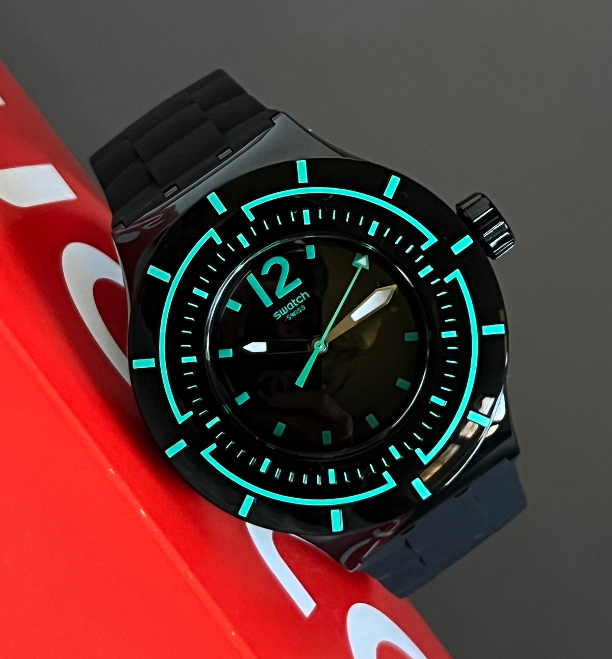 Swatch Dark Water Watch