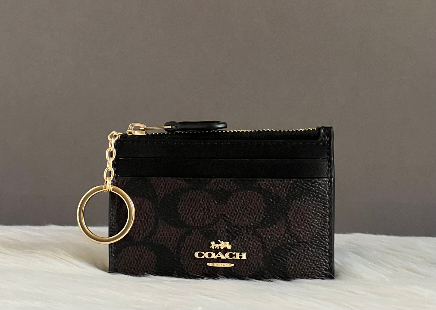 Mini Skinny Id Case In Signature Canvas