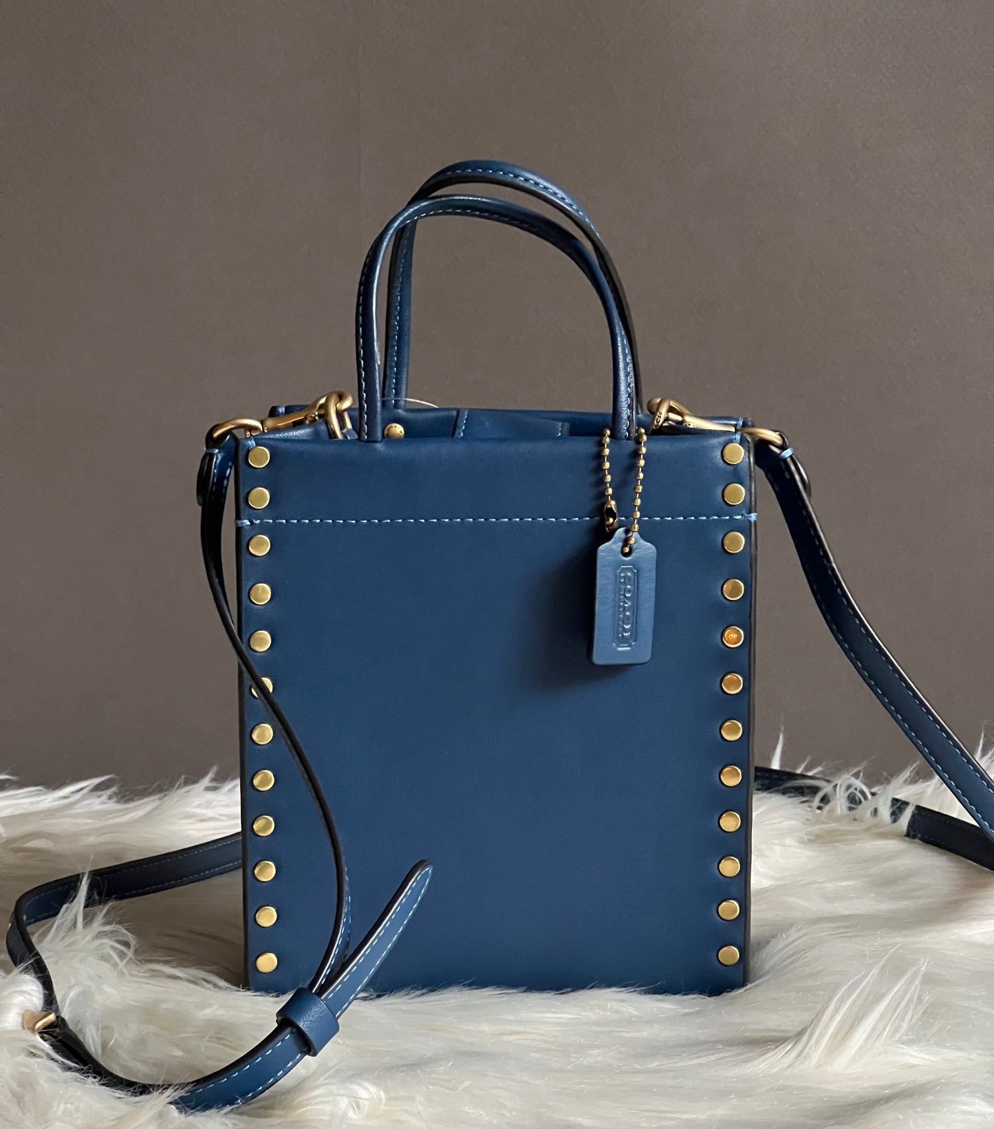 Coach Mini Cashin Tote with Rivets