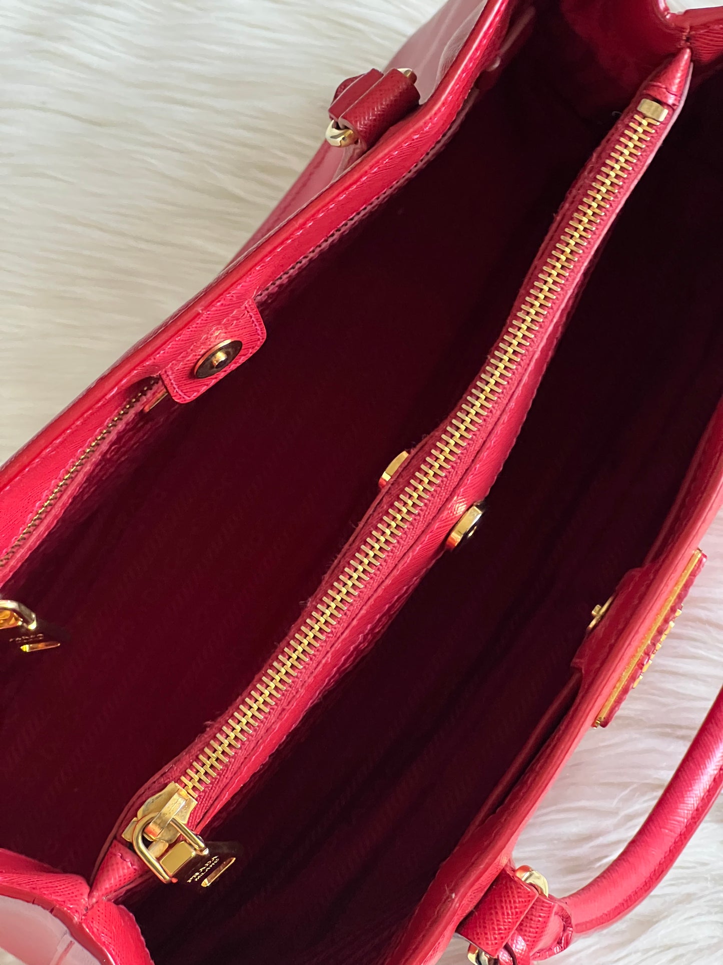 Prada Large Saffiano Lux Galleria Tote Bag