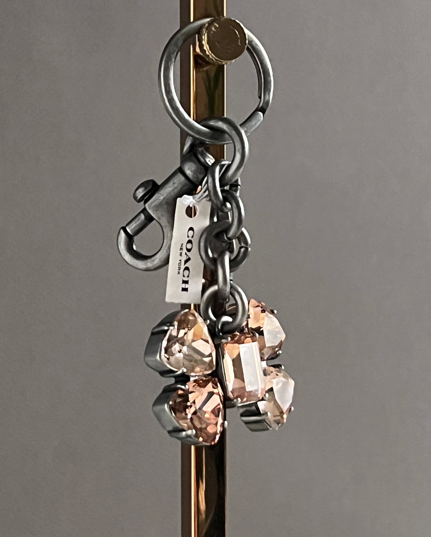 Coach Crystal Bow Bag Charm