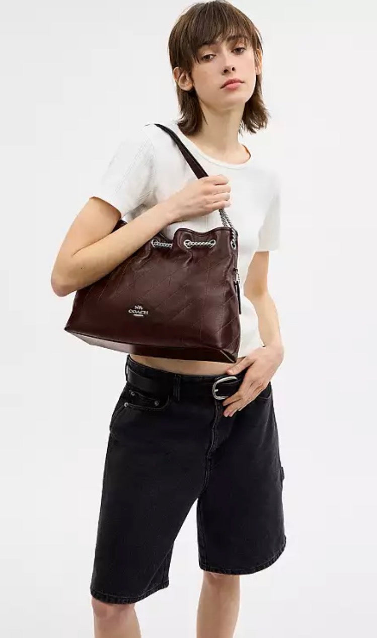 Coach Evelyn Shoulder Bag with Quilting