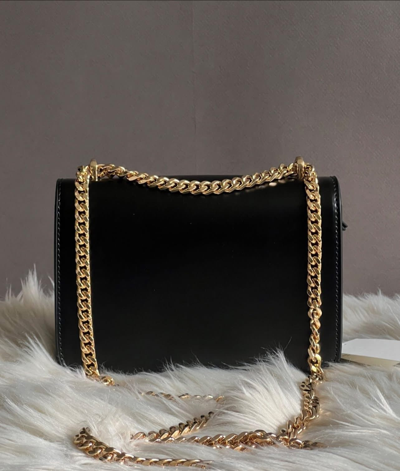 Tory Burch Eleanor Pave Spazzolato Small Convertible Shoulder Bag