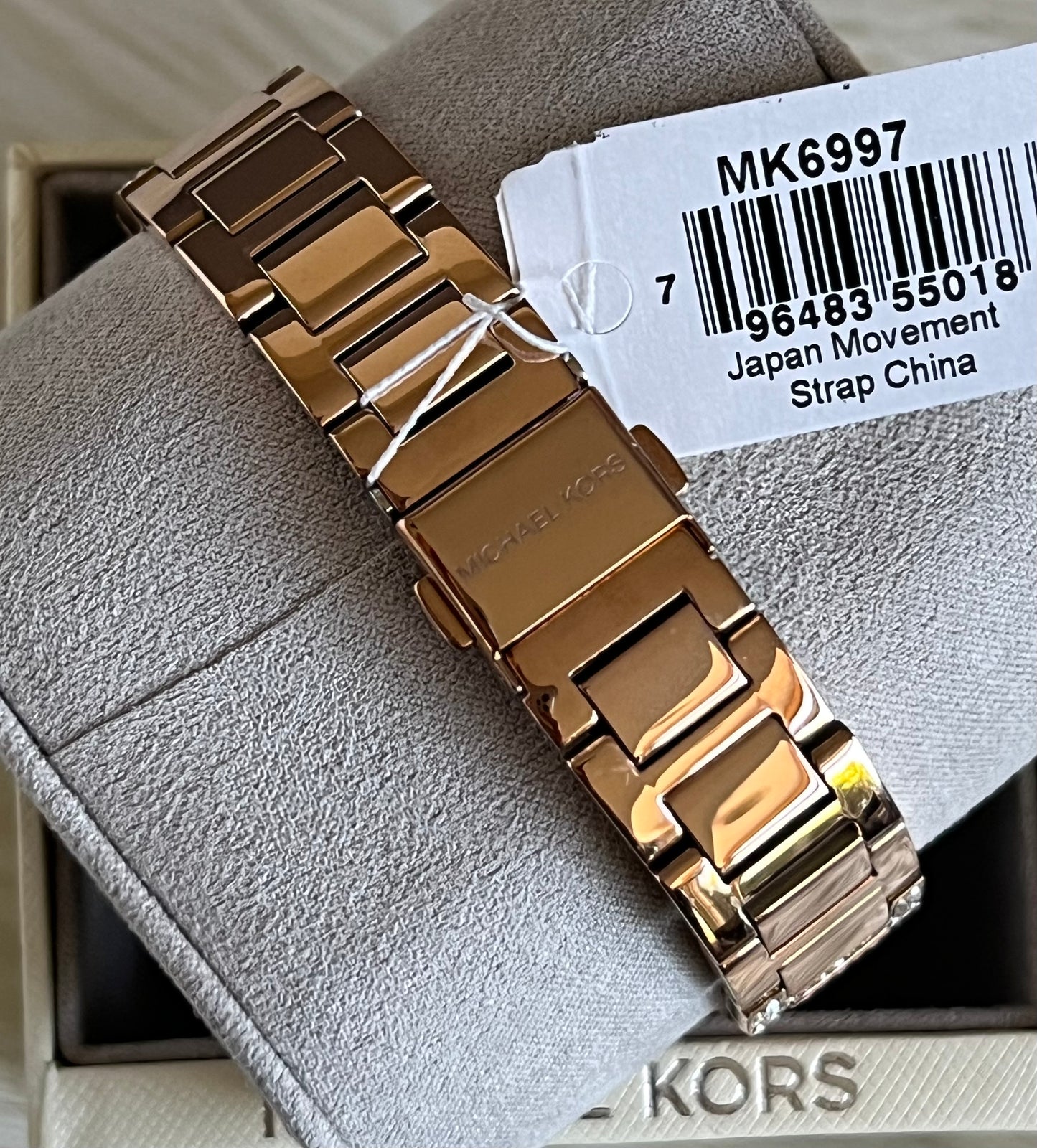 Michael Kors Women’s Mini Camille Pavé Rose Gold-Tone Watch