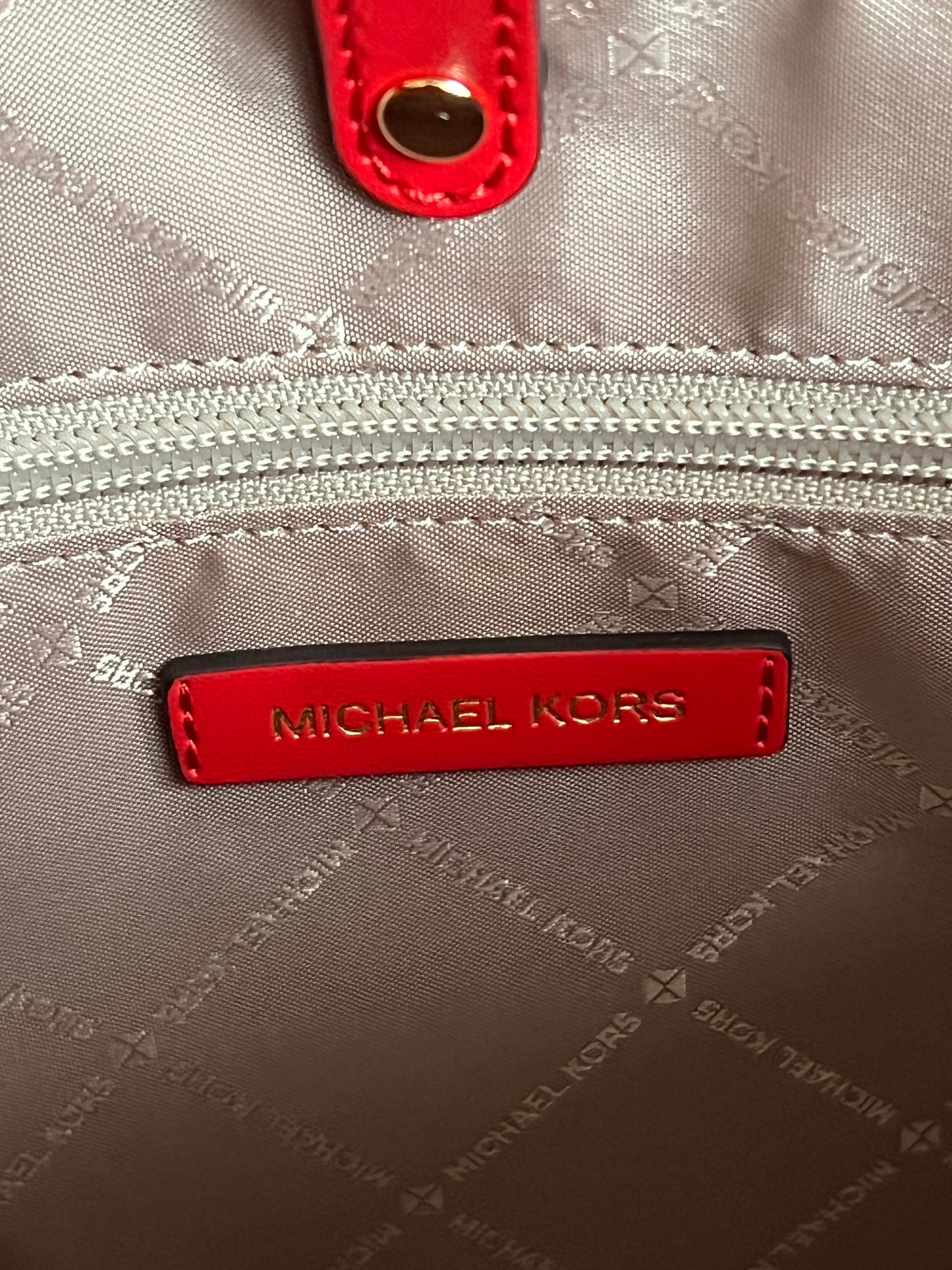 Michael Kors Voyager Large Printed Signature Logo Tote Bag