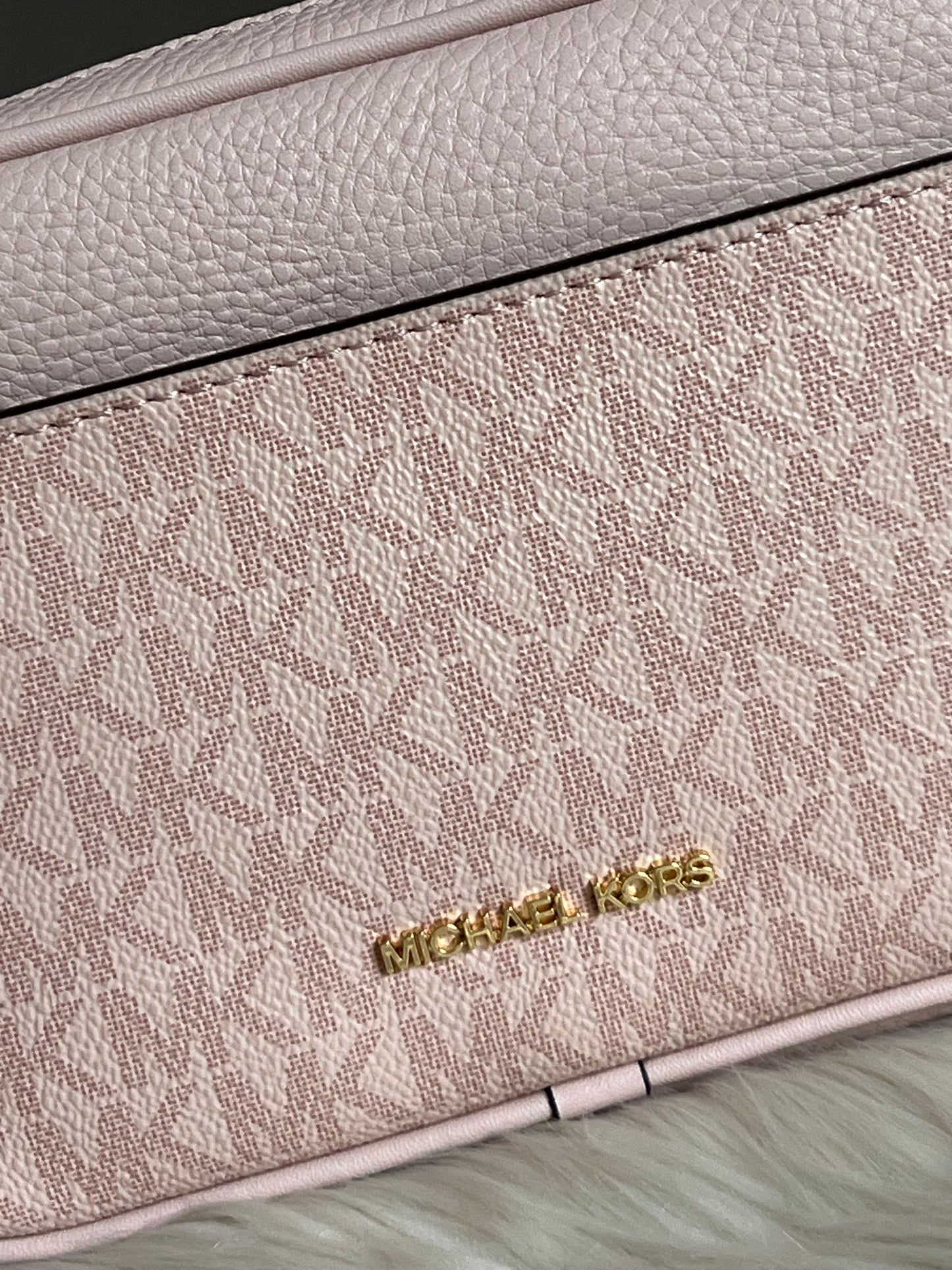 Michael Kors Jet Set Small Signature Logo Camera Crossbody Bag