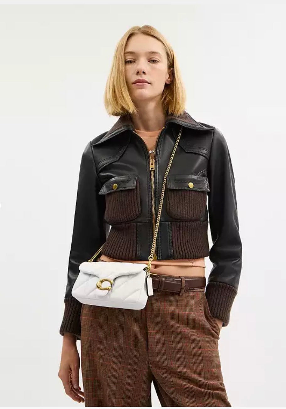 Coach Tabby Chain Crossbody Bag 19 with Quilting