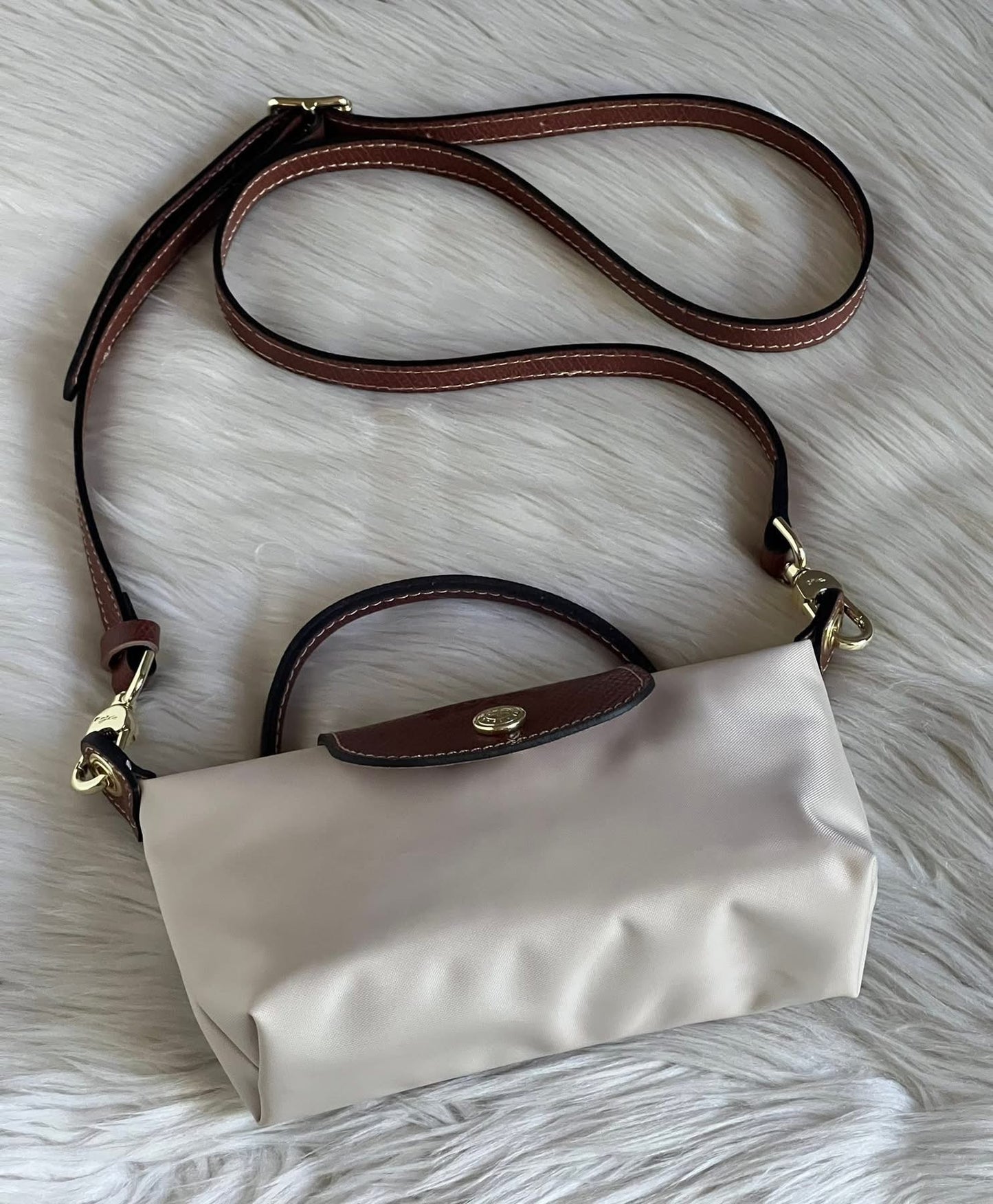 Longchamp XS Le Pliage Original Pouch with Strap