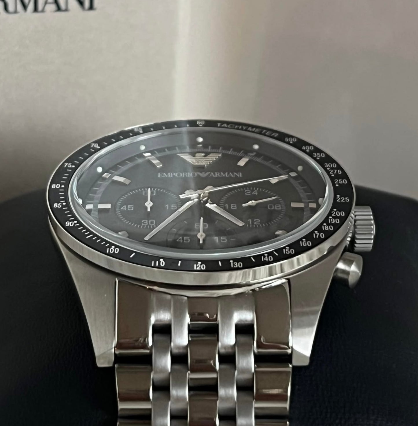 Emporio Armani Men’s Sportivo Black Dial Watch