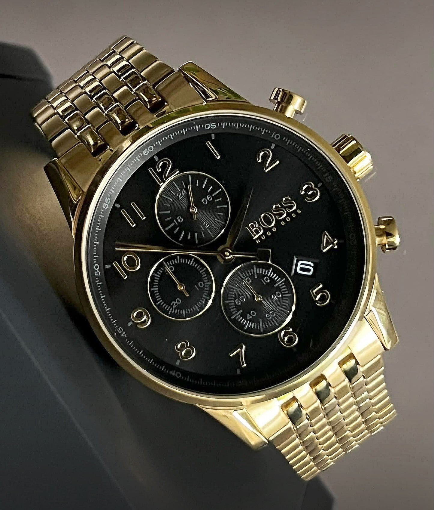 Hugo Boss Men’s Gold Navigator Chronograph Watch