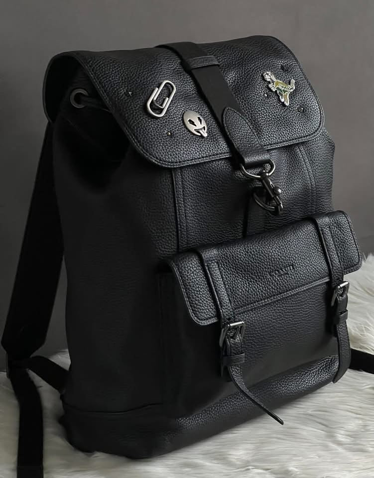 black coach bleecker backpack Coach Bleecker Backpack with Charms – Club de Mode