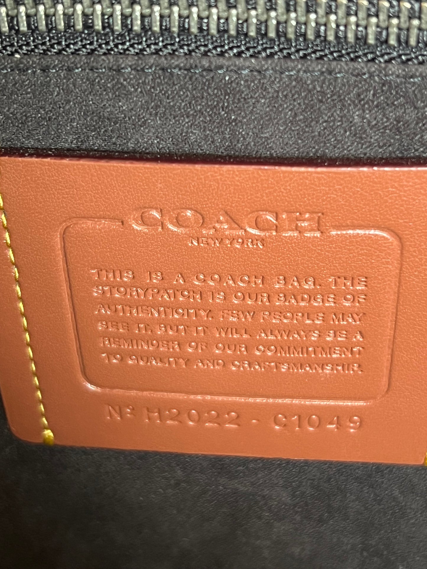 Coach Field Tote 40 with Coach Badge