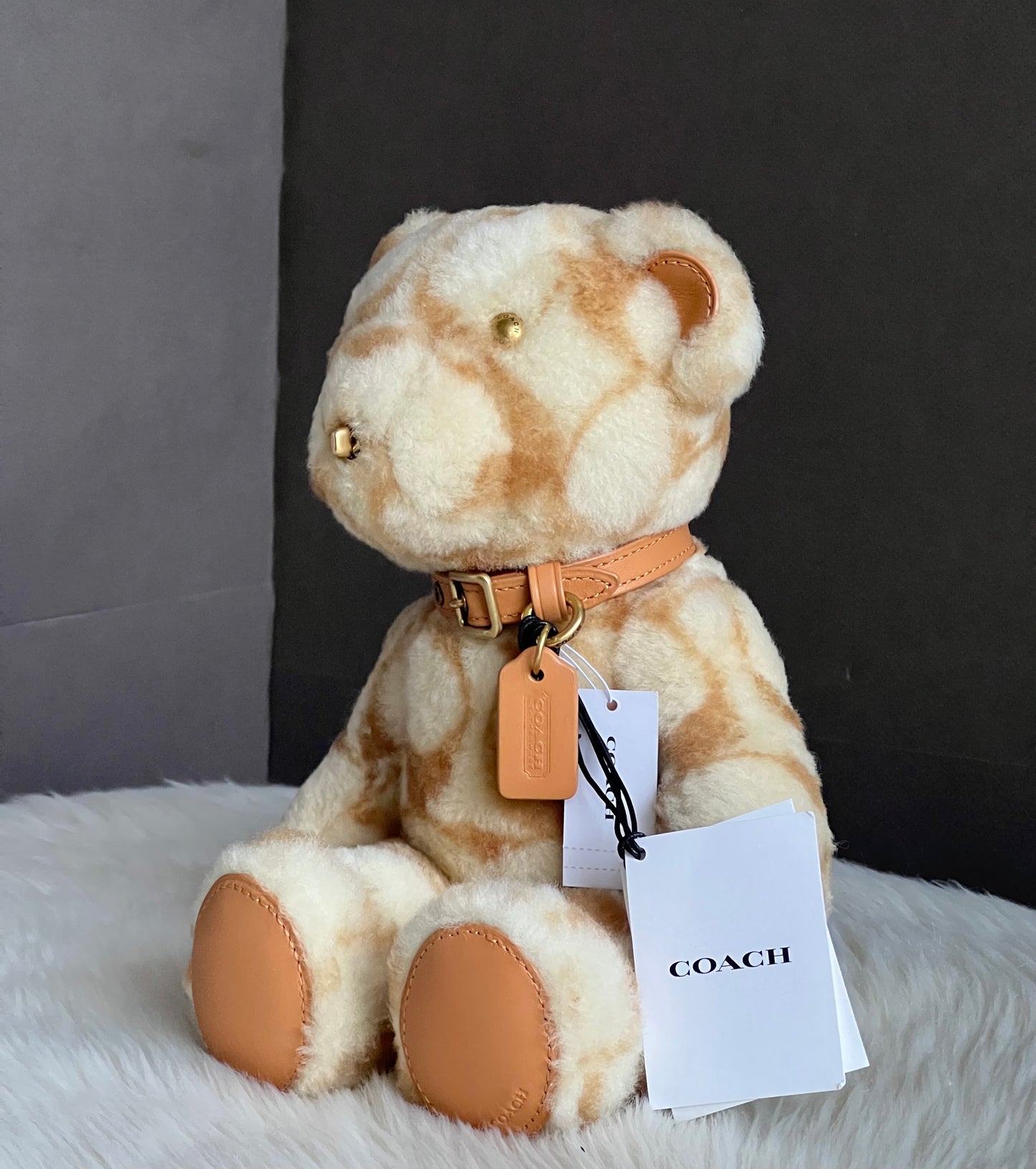 Coach Bear Collectible in Signature Shearling