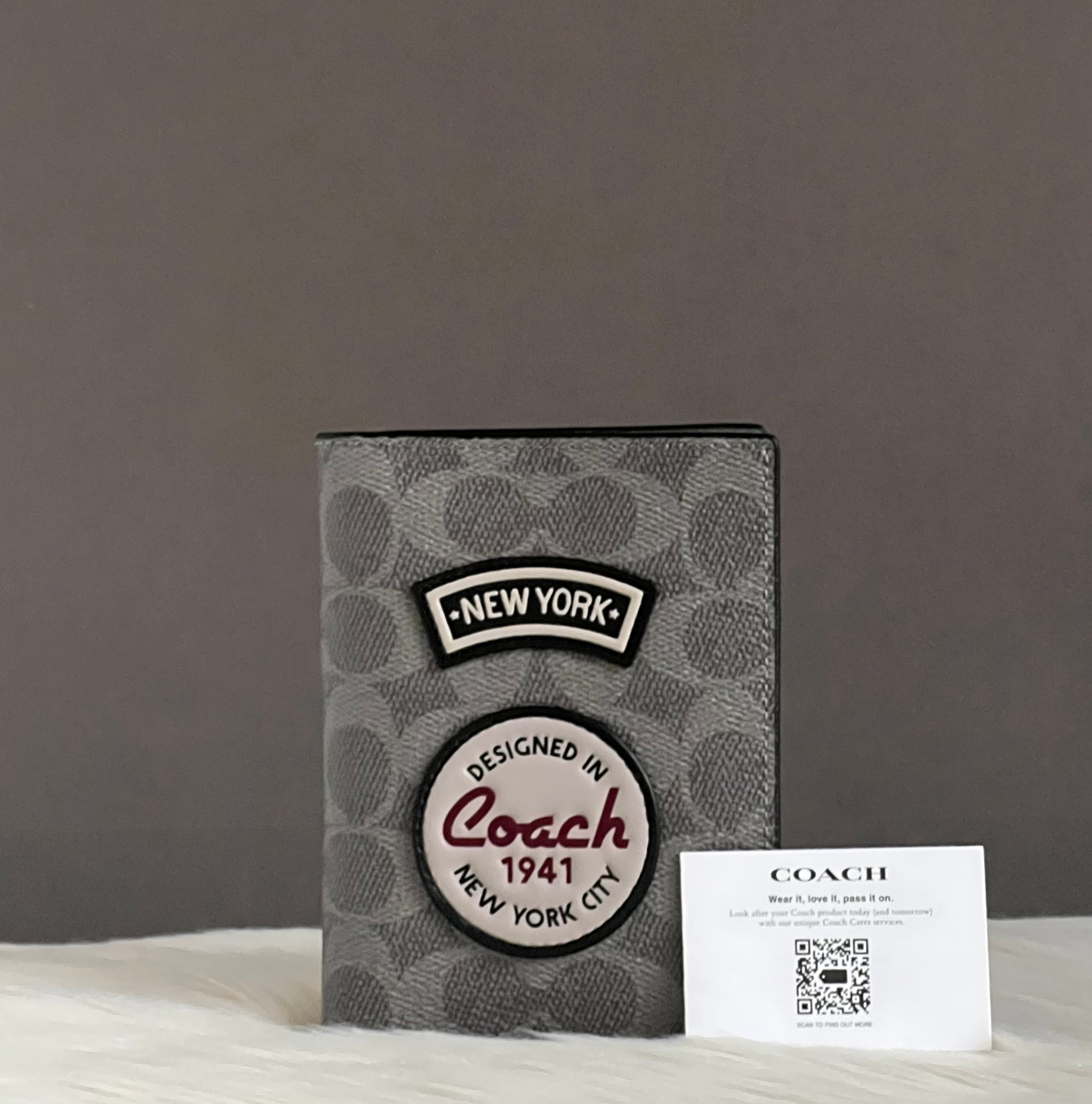 Coach Passport Case with Patches – Club de Mode