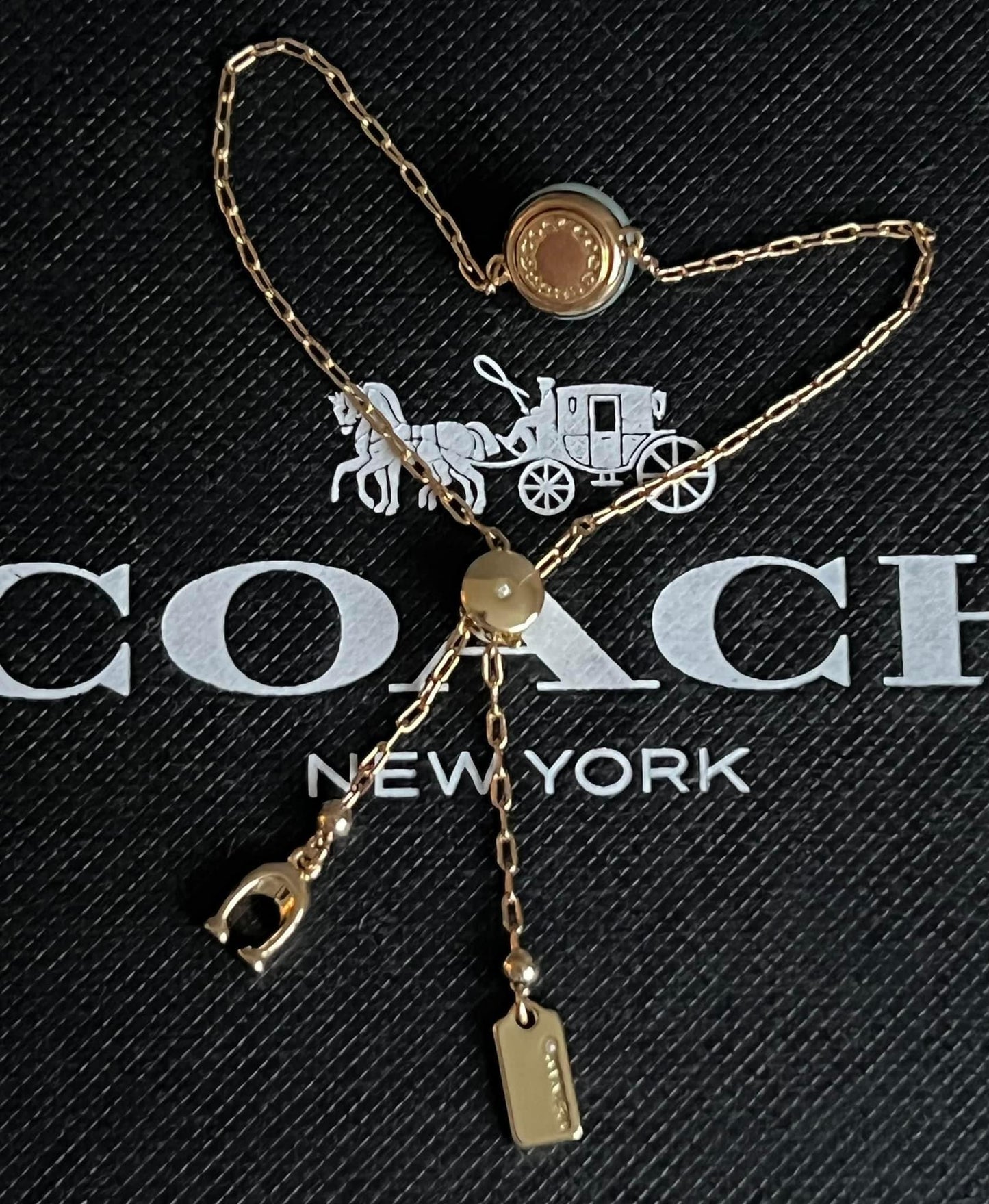 Coach Semiprecious Crystal Slider Bracelet