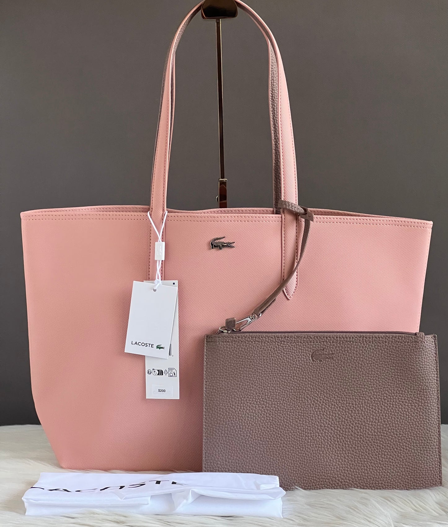 Lacoste Women’s Anna Reversible Tote with Pouch