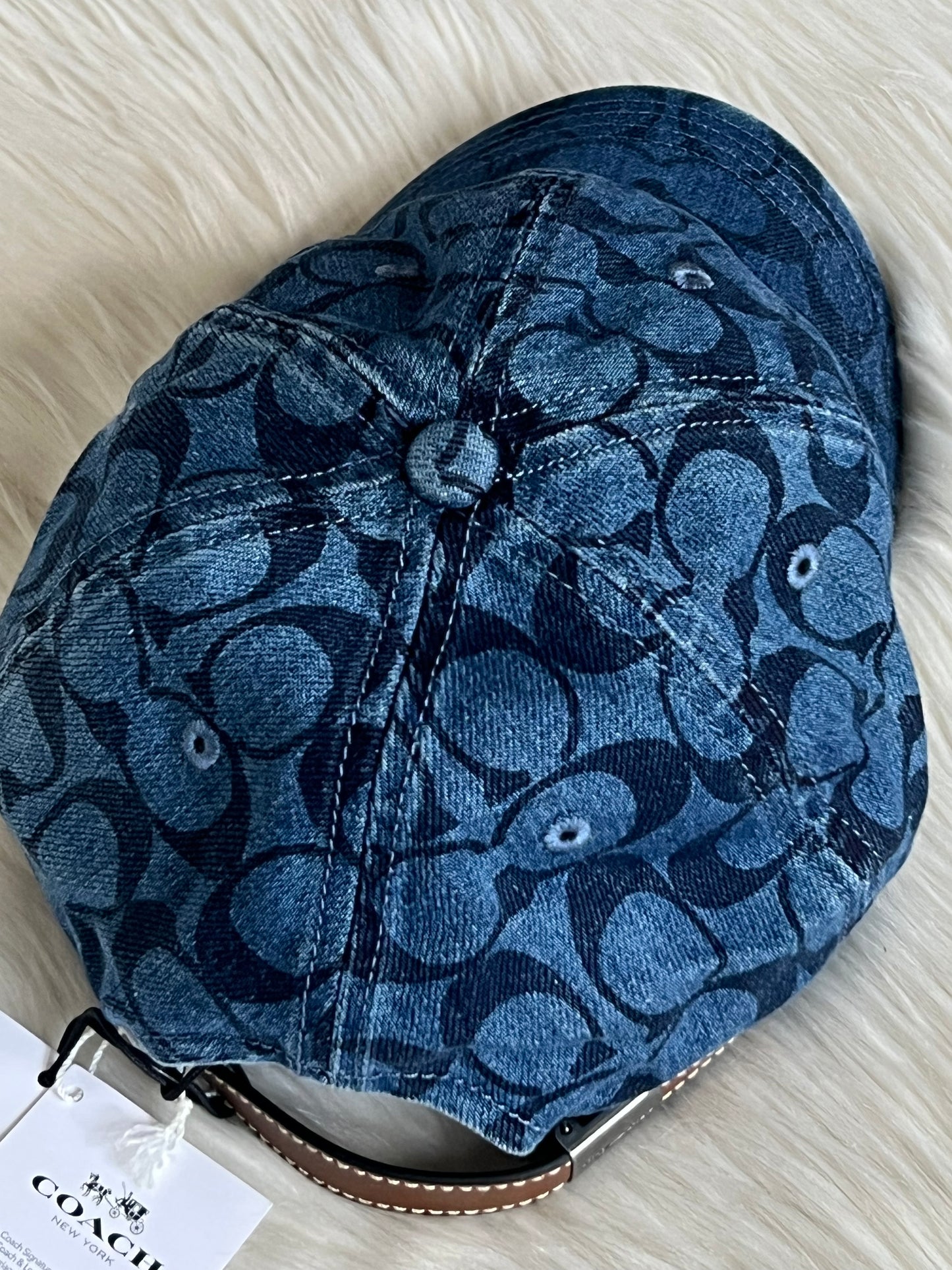Coach Signature Denim Cap