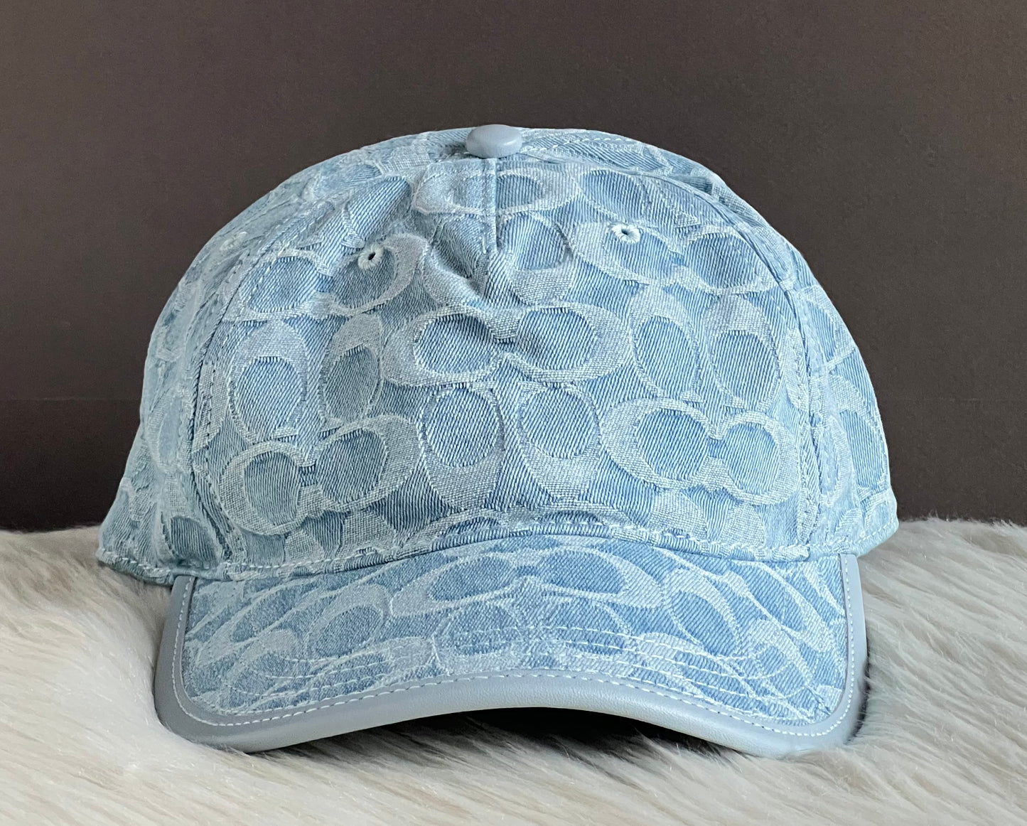 Coach Signature Denim Baseball Hat