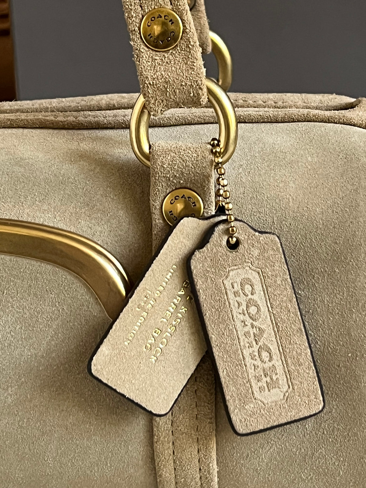 Coach Kisslock Barrel Bag 28