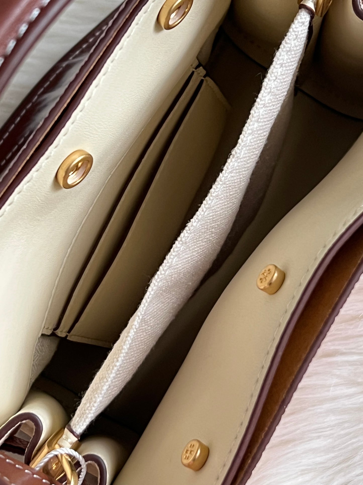 Tory Burch Lee Radziwill Petite Pebbled Double Bag