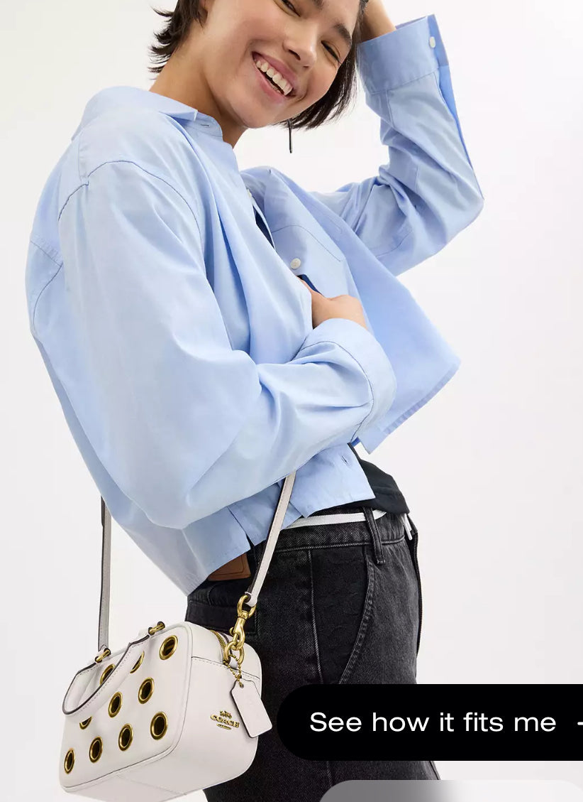 Coach Satchel Crossbody Bag with Grommets